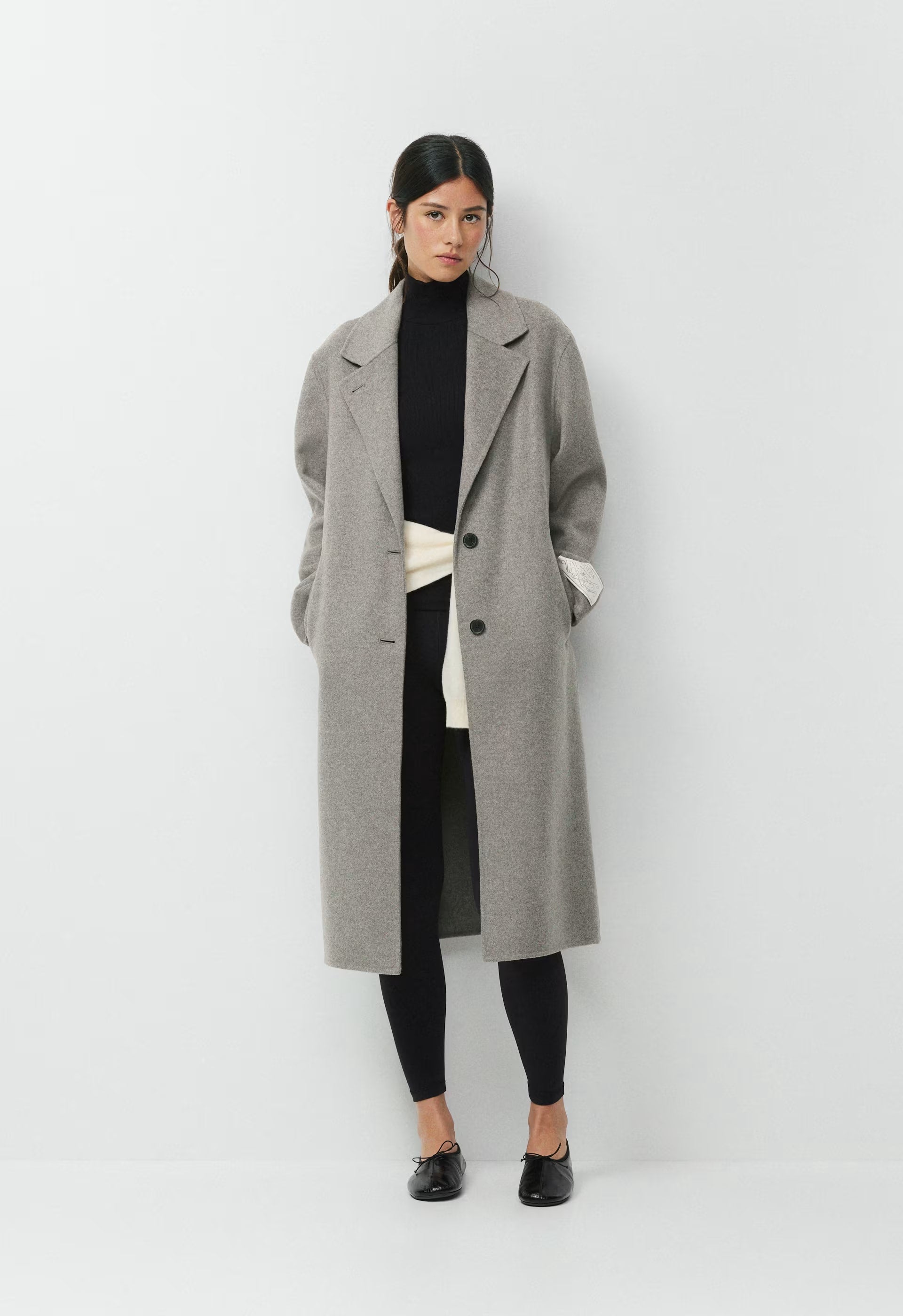 The Only Double-Faced Coat - Luxe (Re)Wool - BLACK