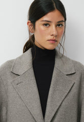 The Only Double-Faced Coat - Luxe (Re)Wool - HEATHER DARK TAUPE
