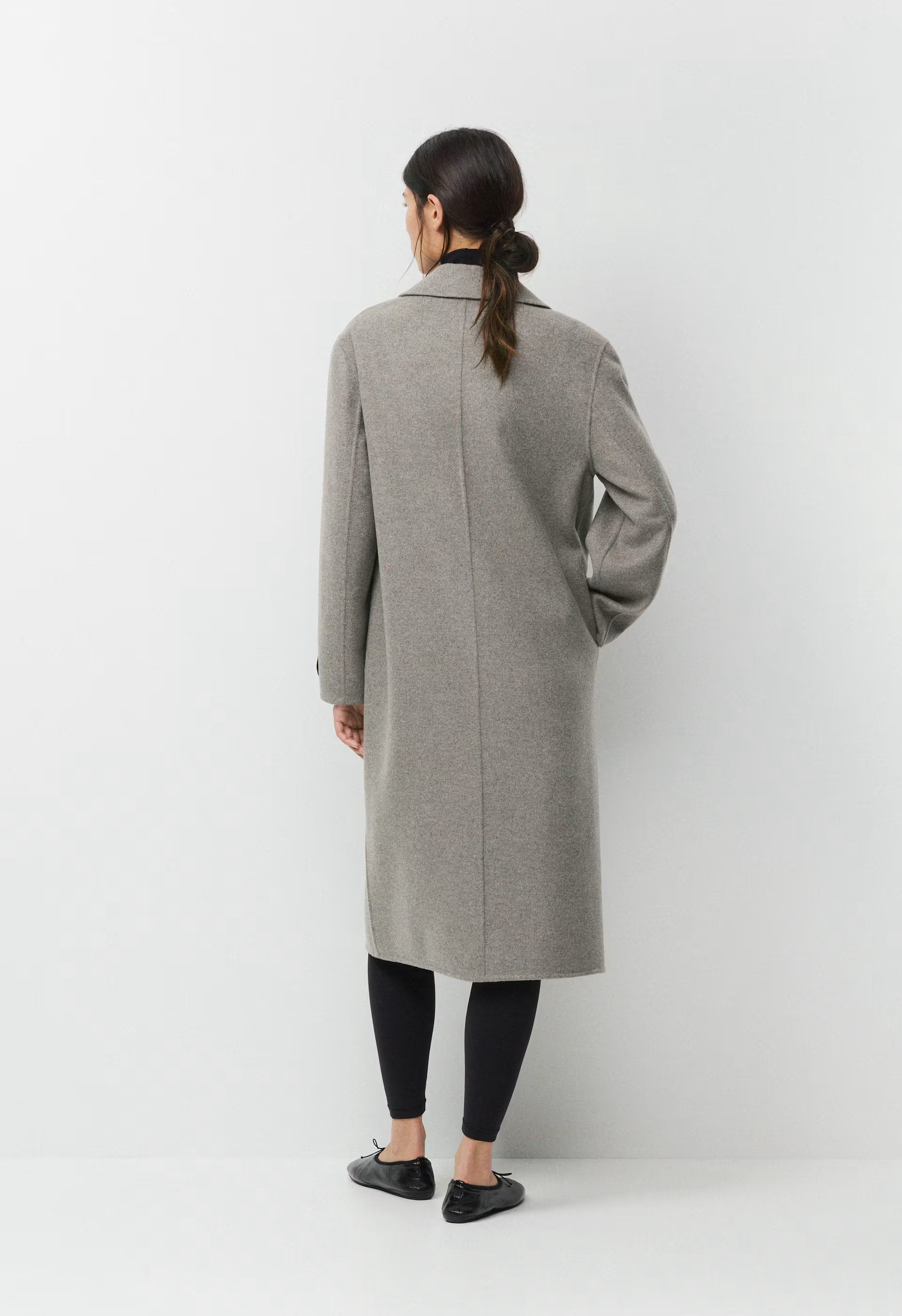 The Only Double-Faced Coat - Luxe (Re)Wool - HEATHER DARK TAUPE