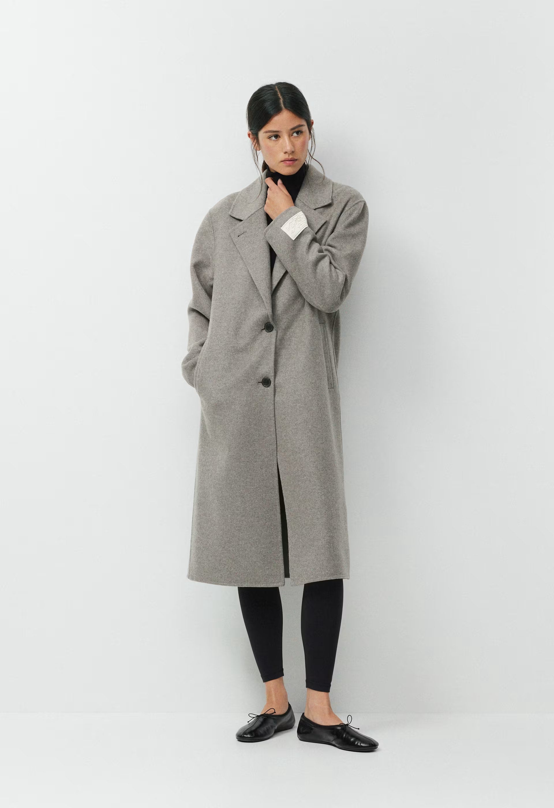 The Only Double-Faced Coat - Luxe (Re)Wool - HEATHER CHROME