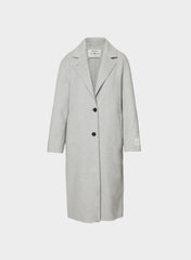 The Only Double-Faced Coat - Luxe (Re)Wool - HEATHER CHROME