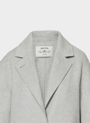 The Only Double-Faced Coat - Luxe (Re)Wool - HEATHER CHROME