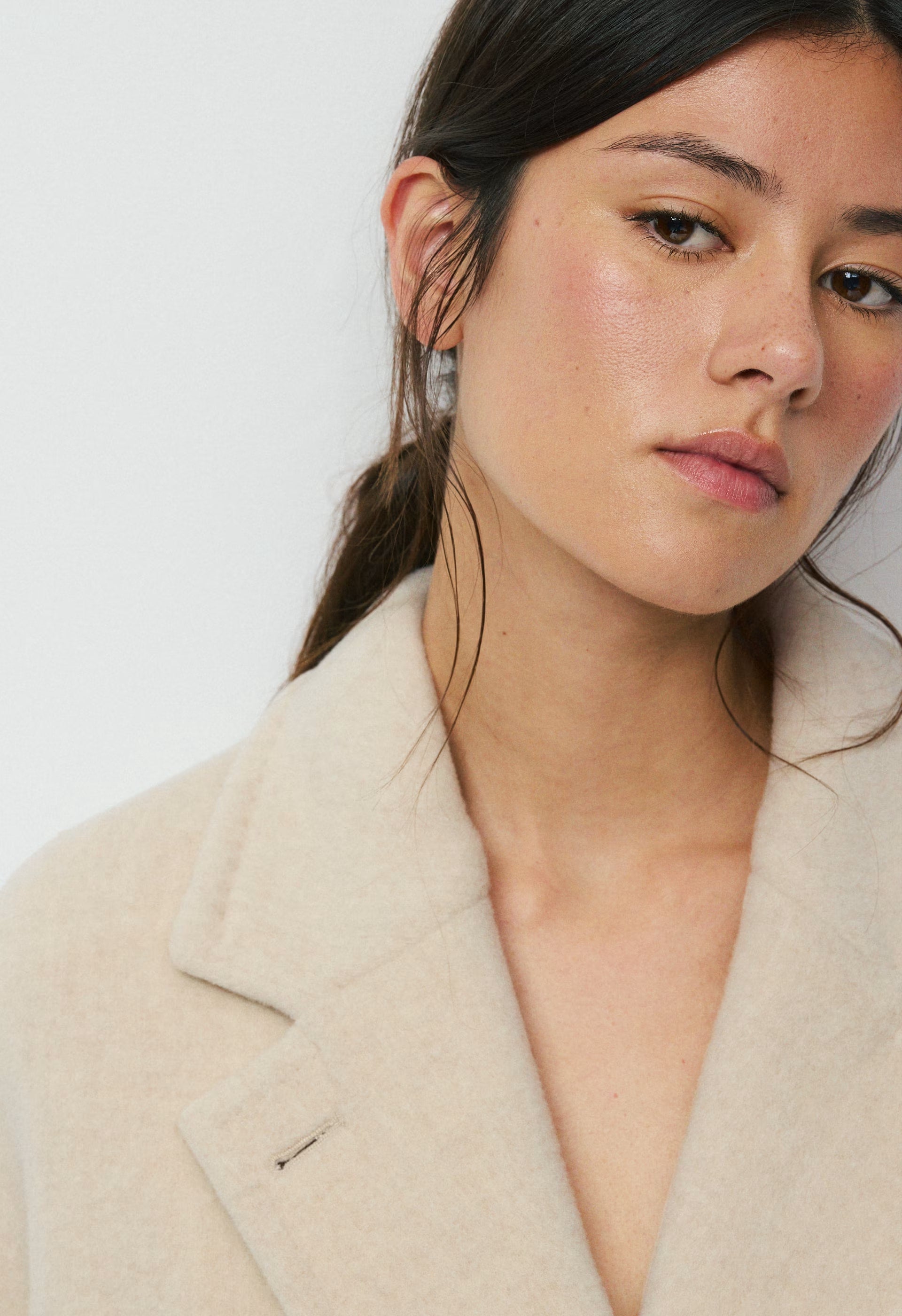 The Slouch™ Coat - Soft Wool Cashmere - HEATHER LIGHT OATMEAL