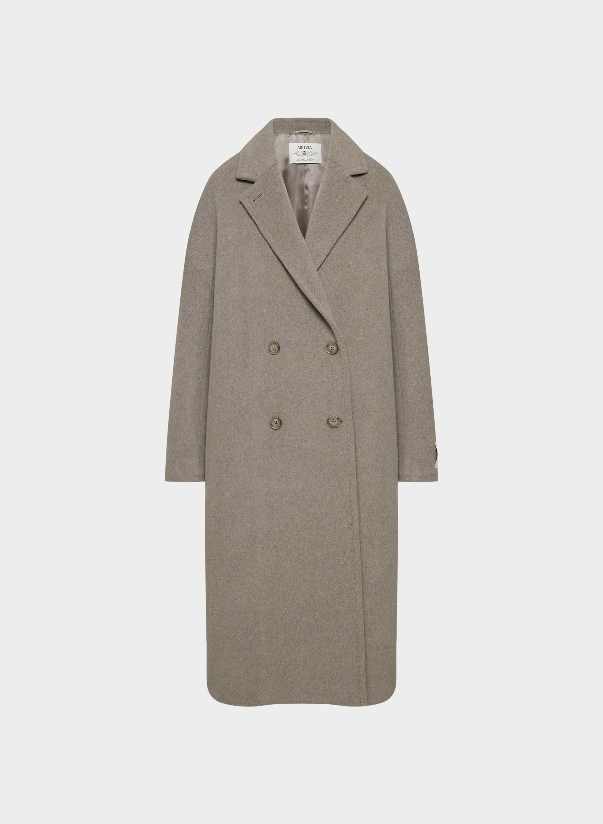 The Slouch™ Coat - Soft Wool Cashmere - HEATHER NOMAD TAUPE