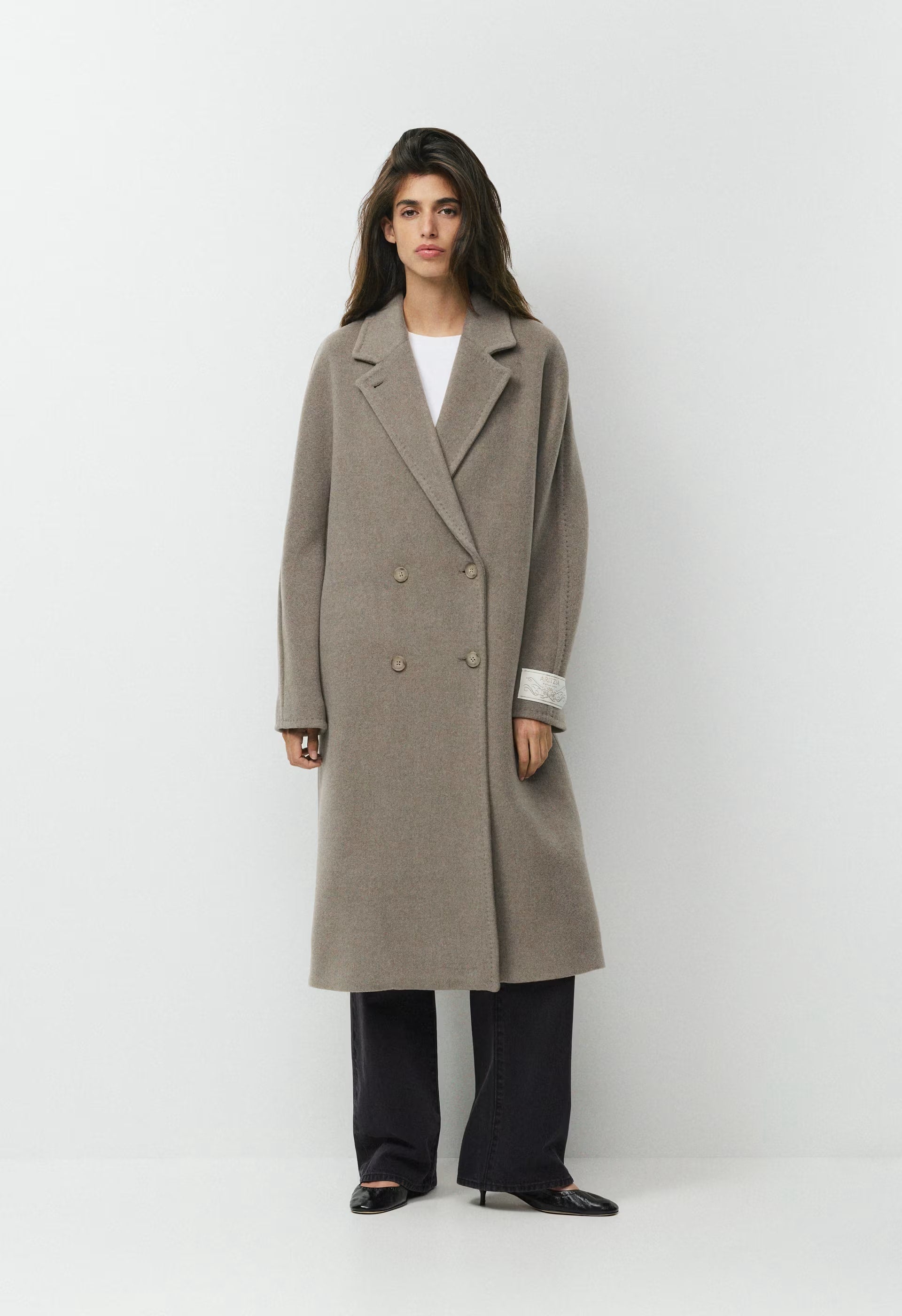 The Slouch™ Coat - Soft Wool Cashmere - HEATHER NOMAD TAUPE