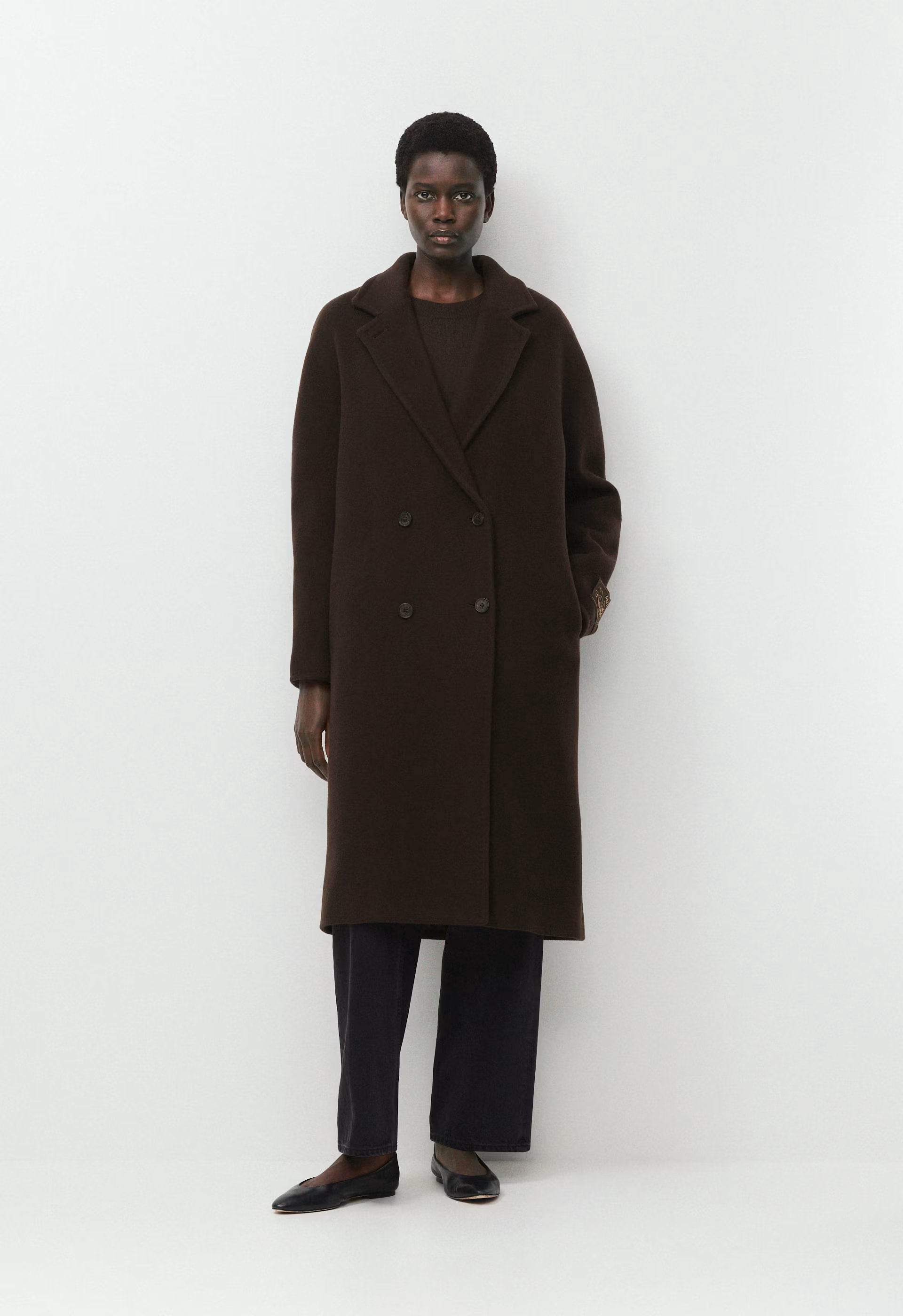The Slouch™ Coat - Soft Wool Cashmere - CACAO NIB BROWN