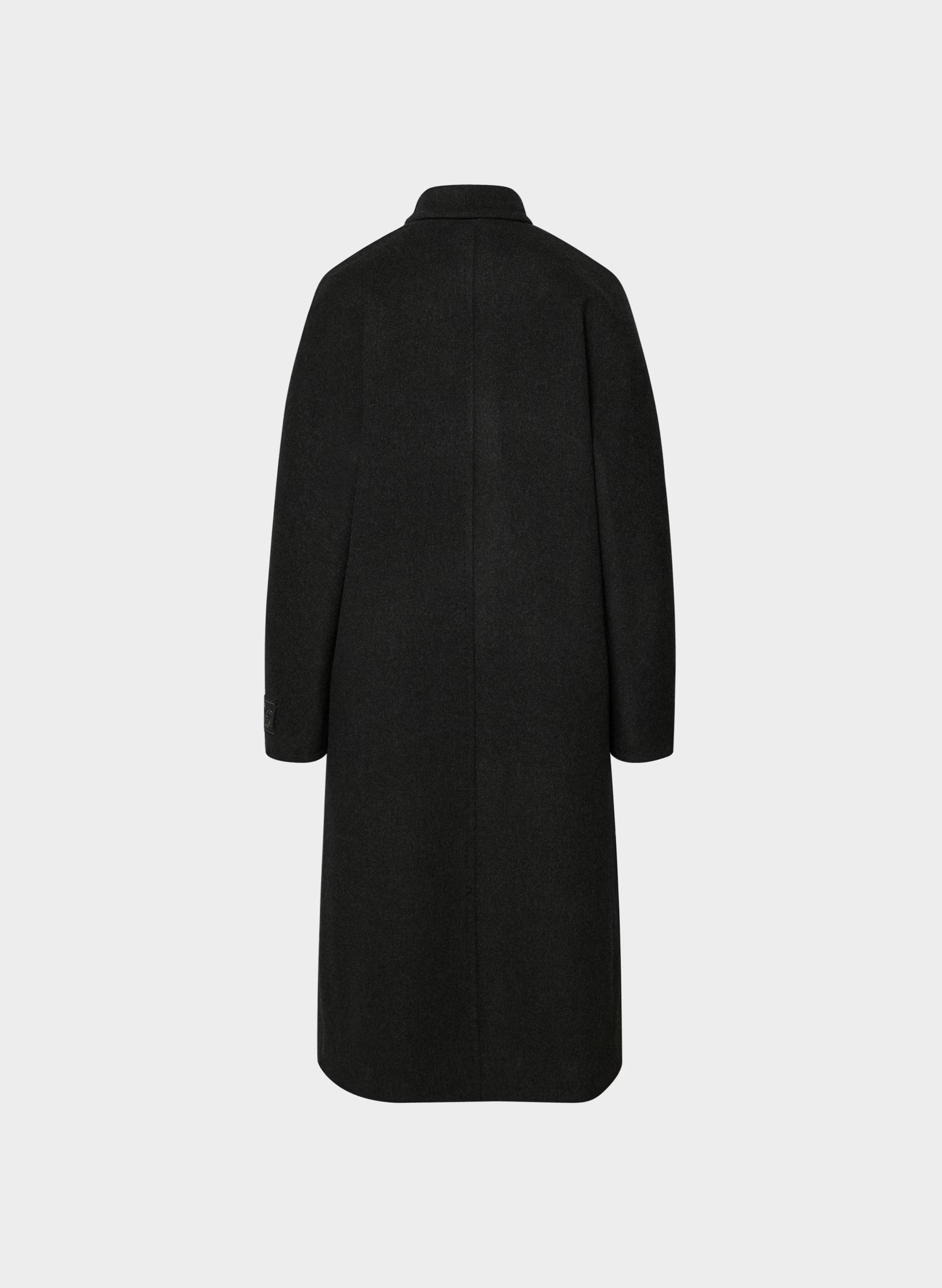 The Slouch™ Coat - Soft Wool Cashmere - HEATHER BLACK