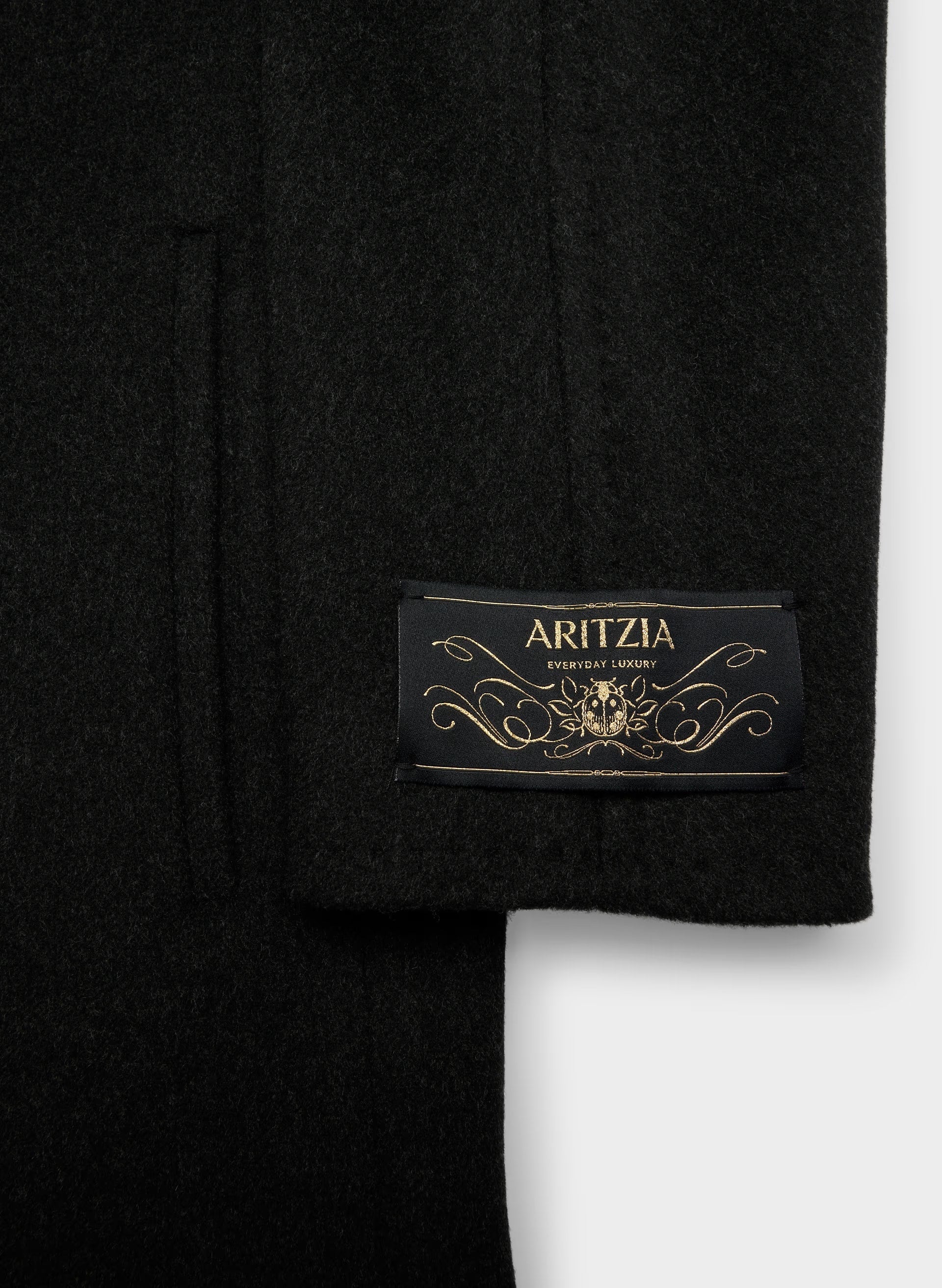 The Slouch™ Coat - Soft Wool Cashmere - HEATHER BLACK