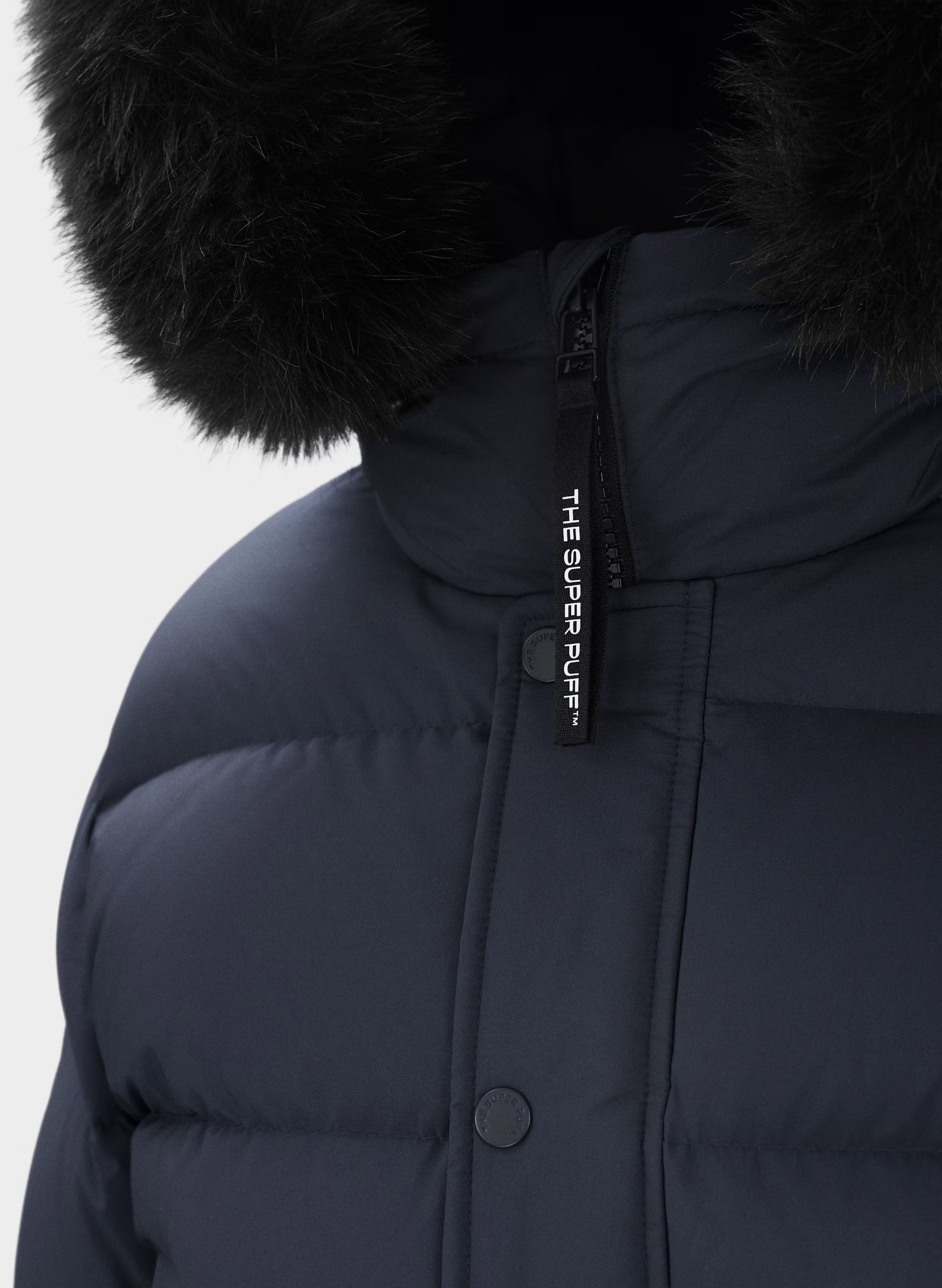 The Super Chalet Puff™ - cliMATTE™ - ADMIRAL NAVY/ BLACK