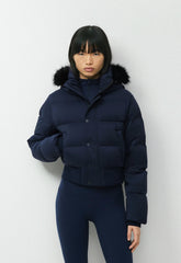 The Super Chalet Puff™ - cliMATTE™ - ADMIRAL NAVY/ BLACK