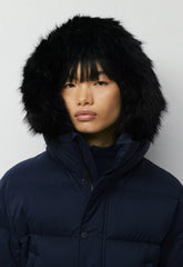 The Super Chalet Puff™ - cliMATTE™ - ADMIRAL NAVY/ BLACK