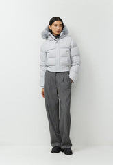 The Super Chalet Puff™ - cliMATTE™ - CHRME GREY/MN DST GREY