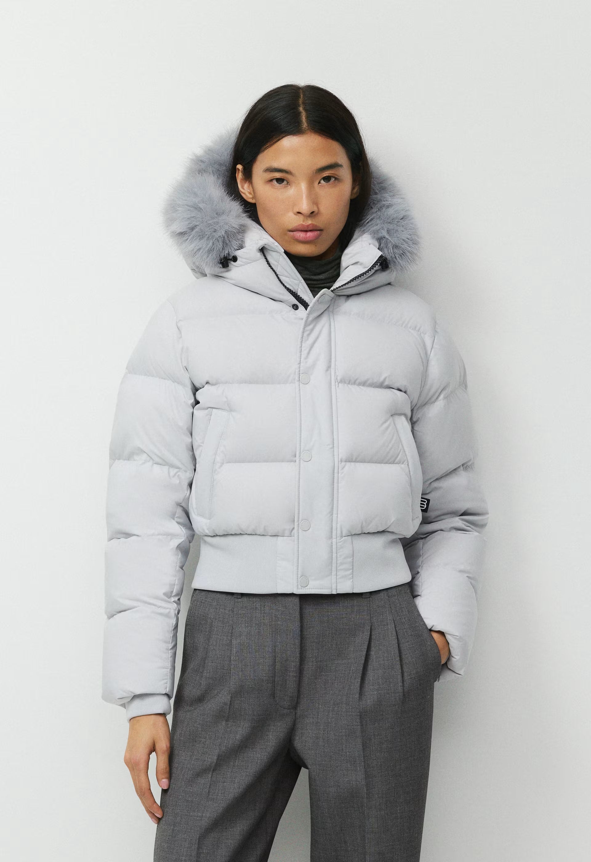 The Super Chalet Puff™ - cliMATTE™ - CHRME GREY/MN DST GREY