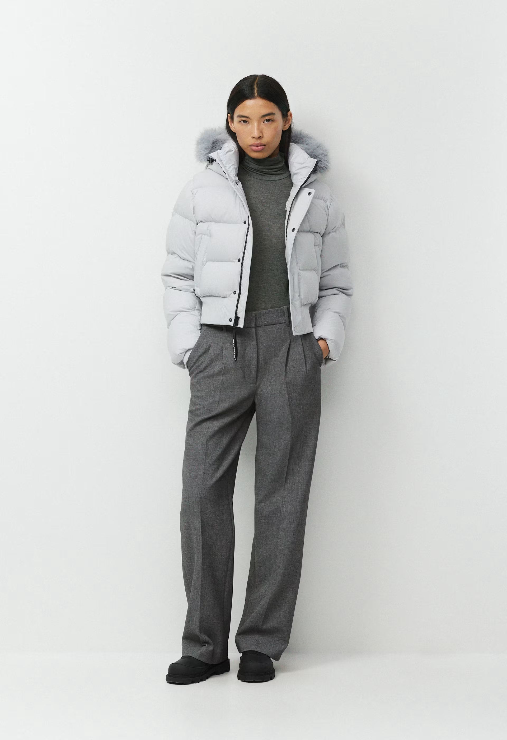 The Super Chalet Puff™ - cliMATTE™ - CHRME GREY/MN DST GREY