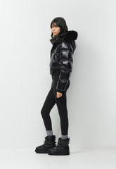 The Super Chalet Puff™ - Hi-Gloss - BLACK/BLACK