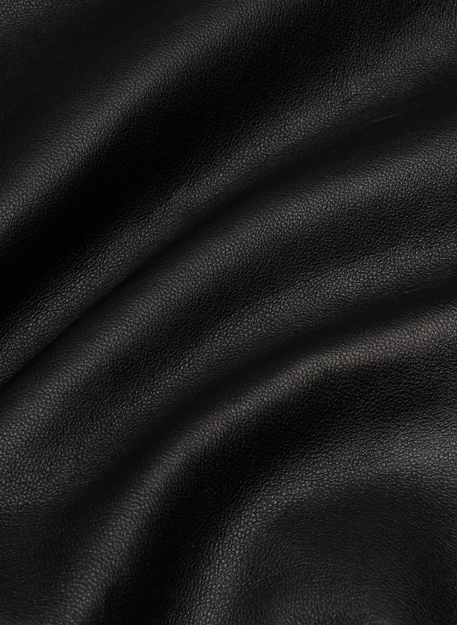 Jones Bomber - Leather - BLACK