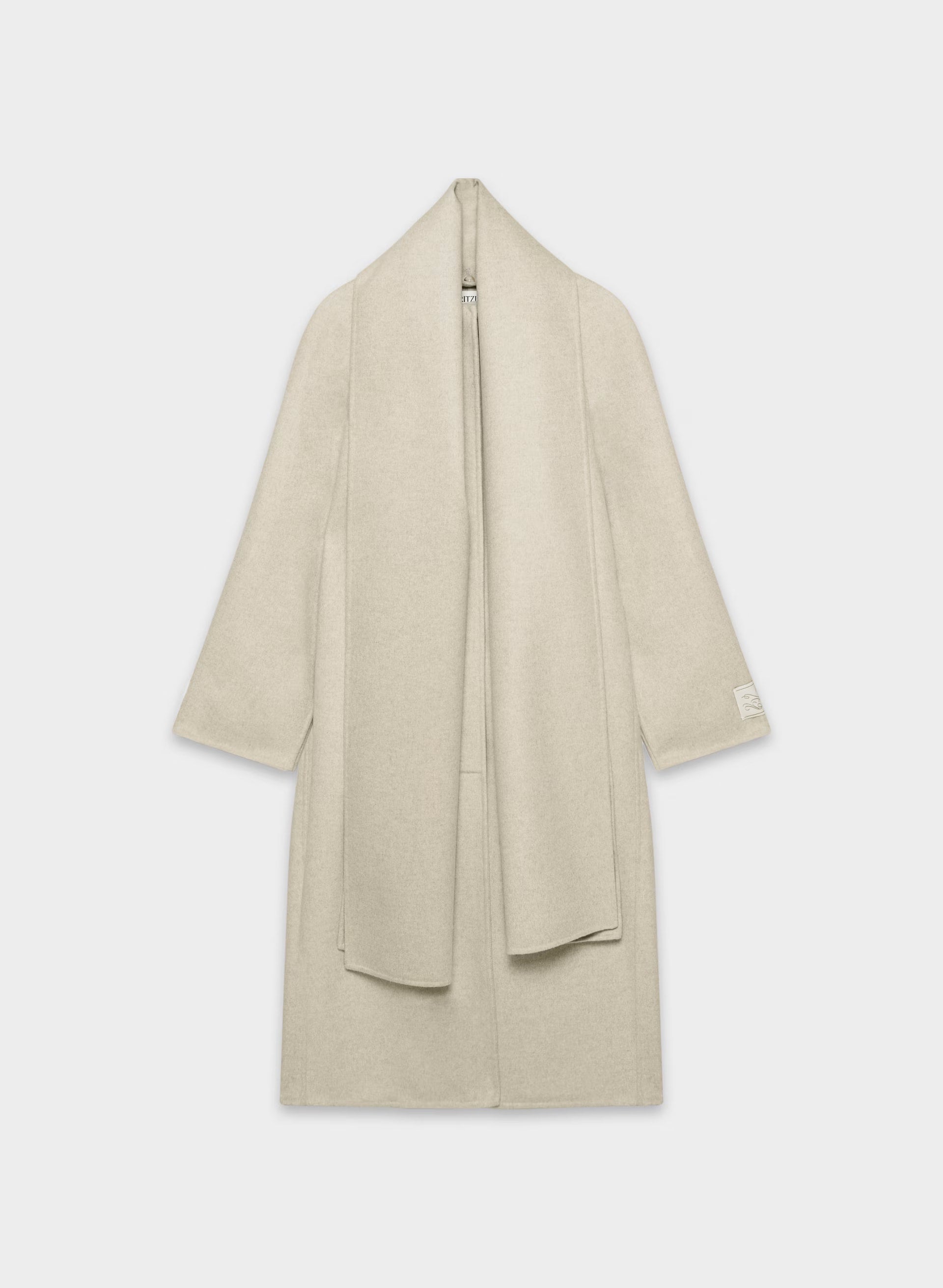 The Embrace Double-Faced Coat - Luxe (Re)Wool - HEATHER MATTE PEARL