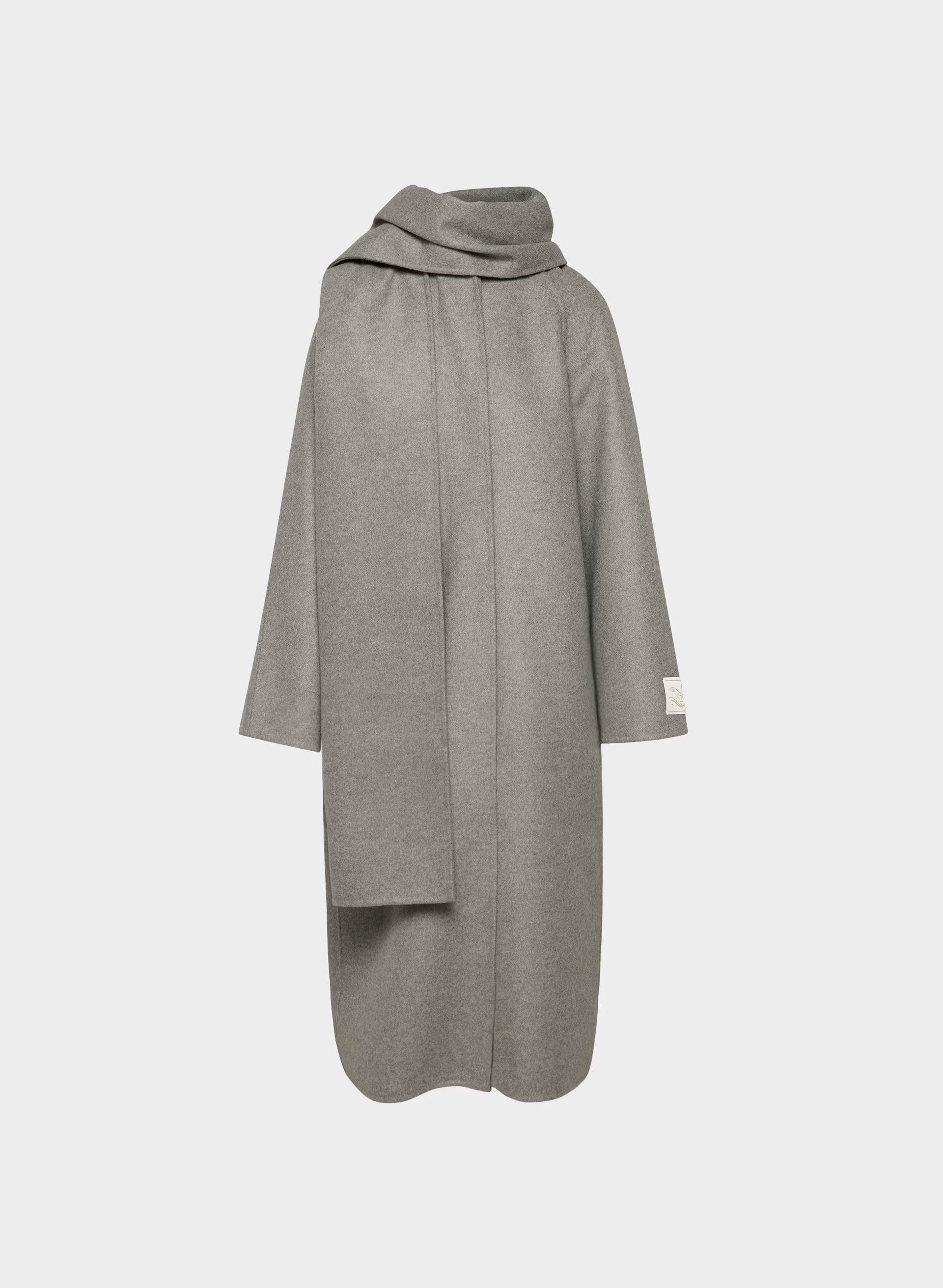 The Embrace Double-Faced Coat - Luxe (Re)Wool - HEATHER DARK TAUPE