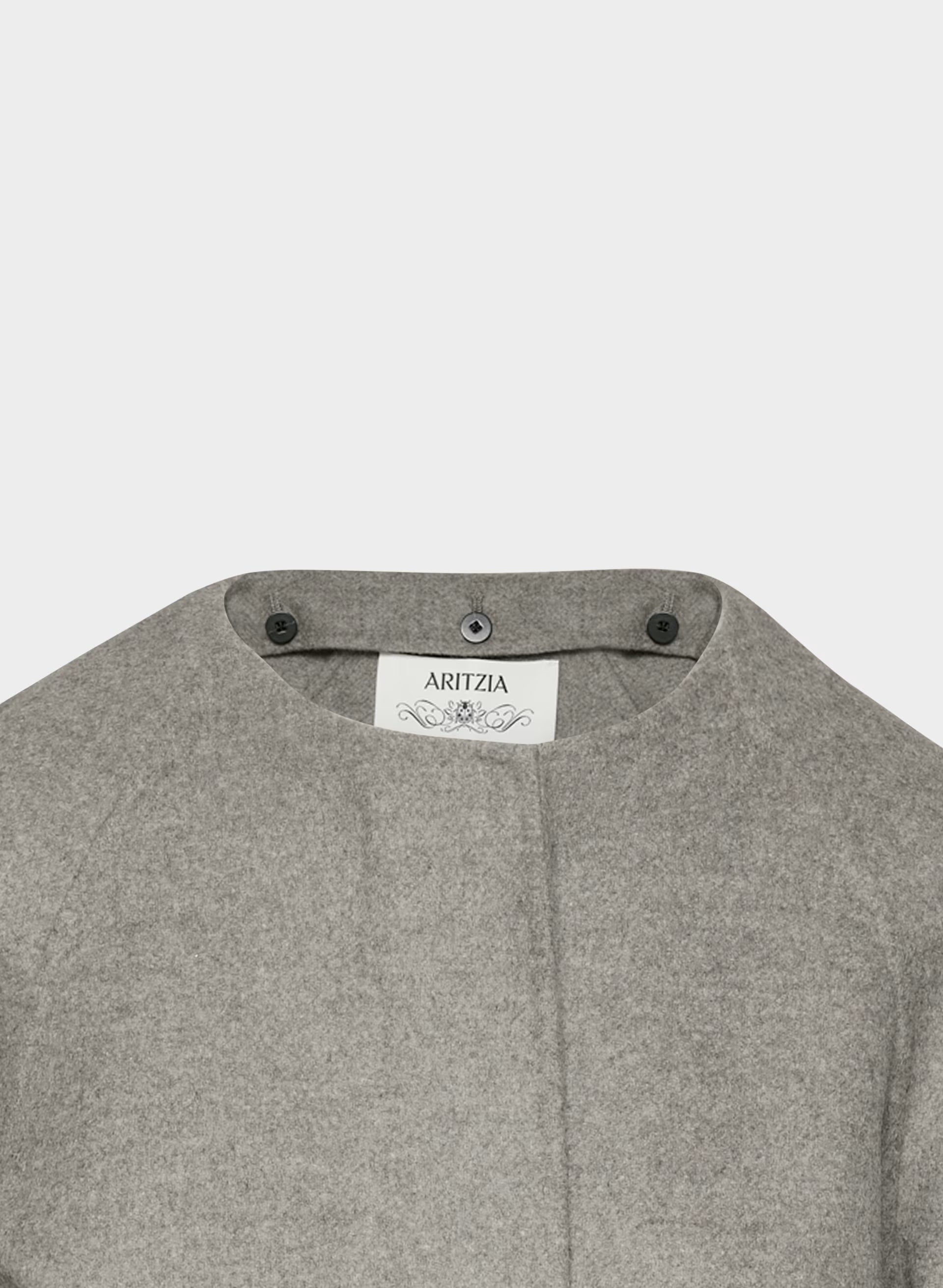 The Embrace Double-Faced Coat - Luxe (Re)Wool - HEATHER DARK TAUPE