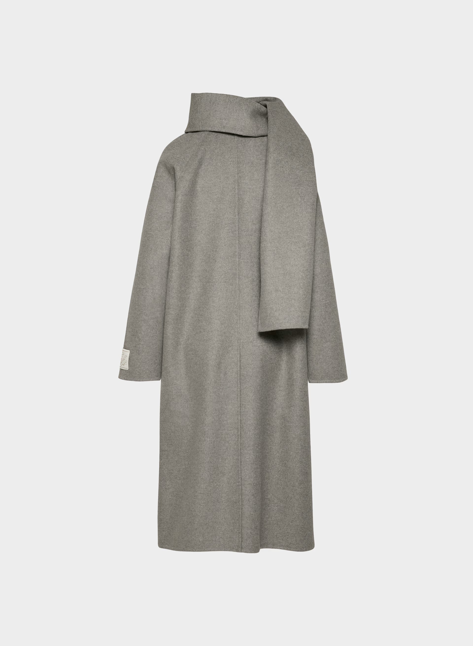 The Embrace Double-Faced Coat - Luxe (Re)Wool - HEATHER DARK TAUPE