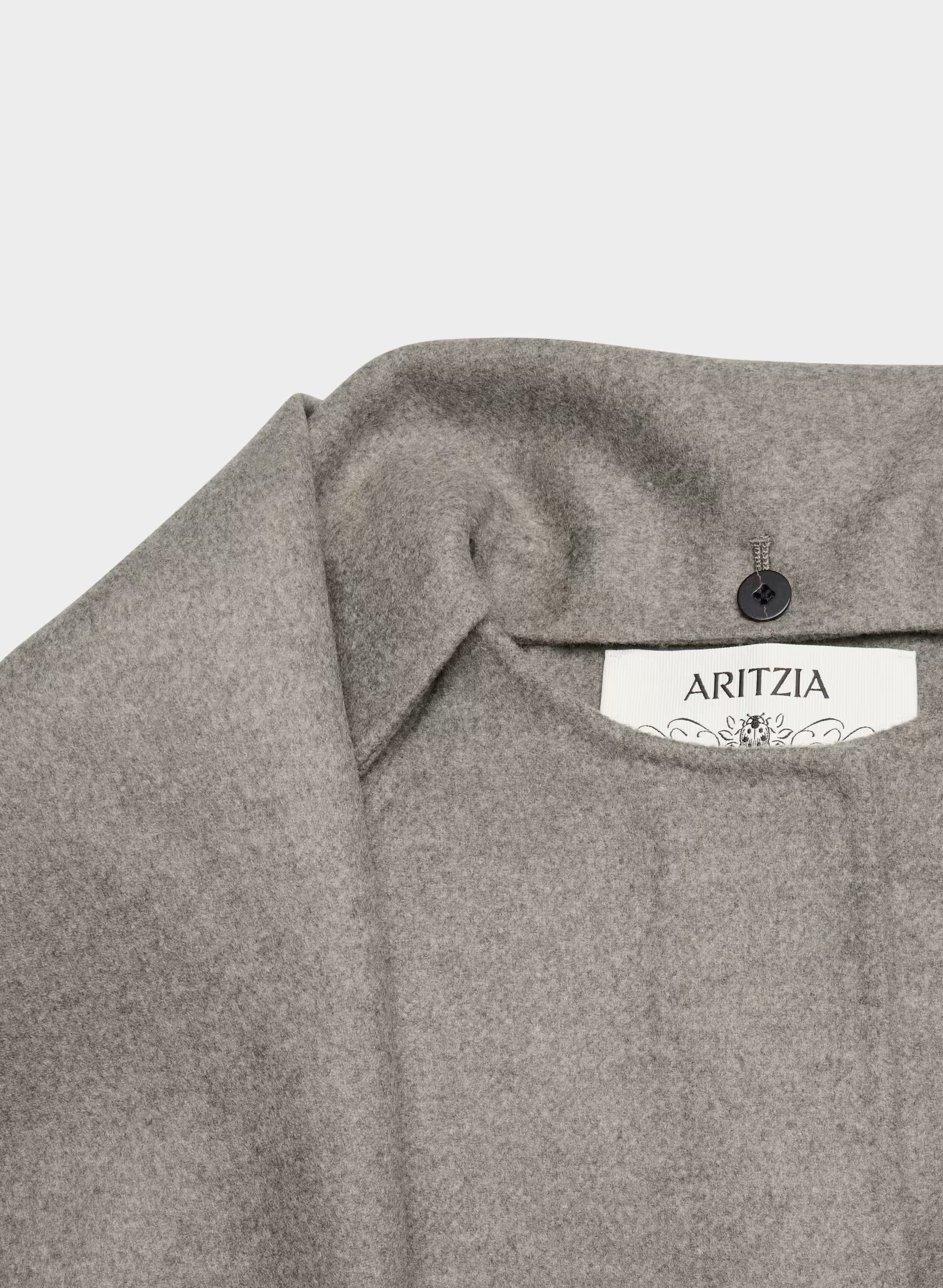 The Embrace Double-Faced Coat - Luxe (Re)Wool - HEATHER DARK TAUPE
