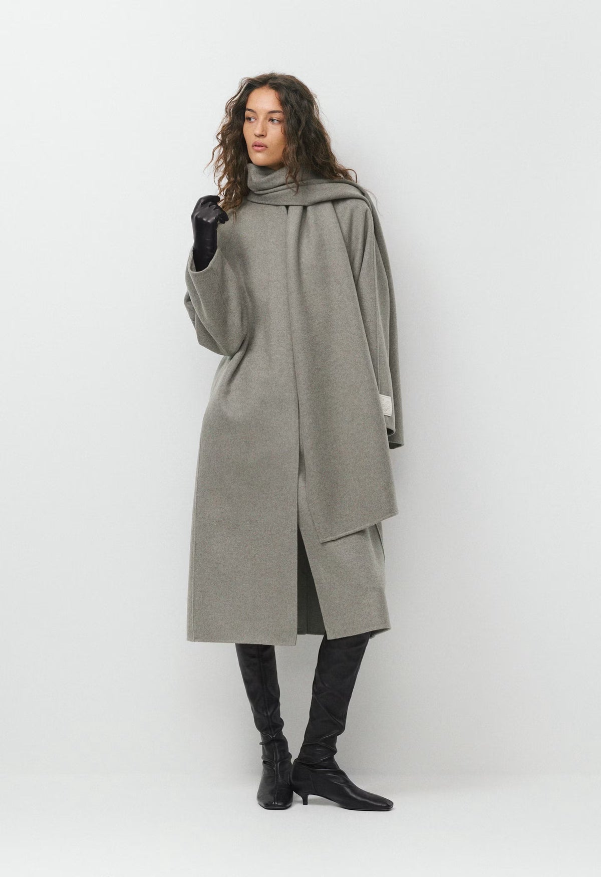 The Embrace Double-Faced Coat - Luxe (Re)Wool - HEATHER DARK TAUPE