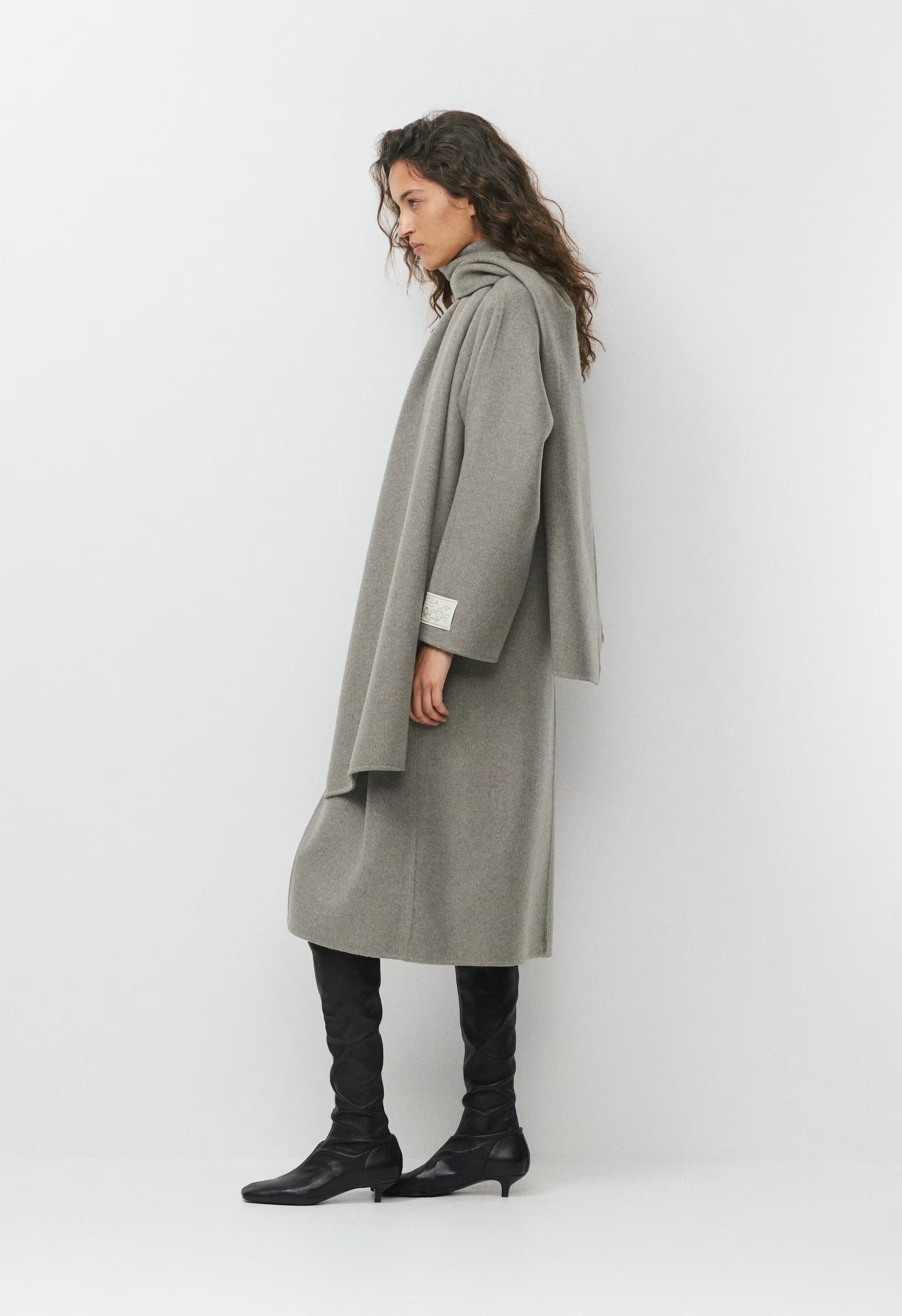 The Embrace Double-Faced Coat - Luxe (Re)Wool - HEATHER DARK TAUPE