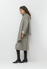 The Embrace Double-Faced Coat - Luxe (Re)Wool - HEATHER DARK TAUPE