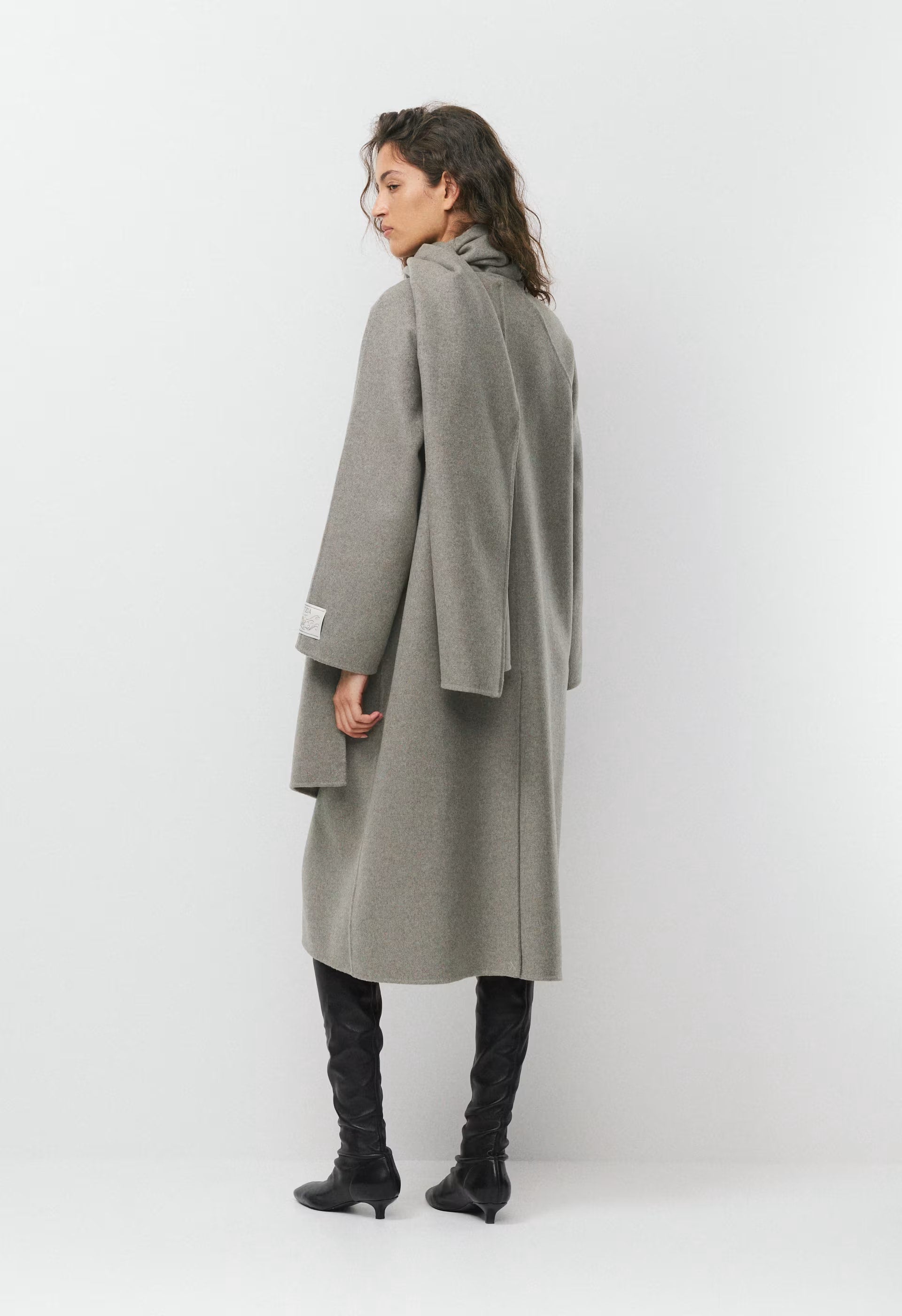 The Embrace Double-Faced Coat - Luxe (Re)Wool - HEATHER DARK TAUPE