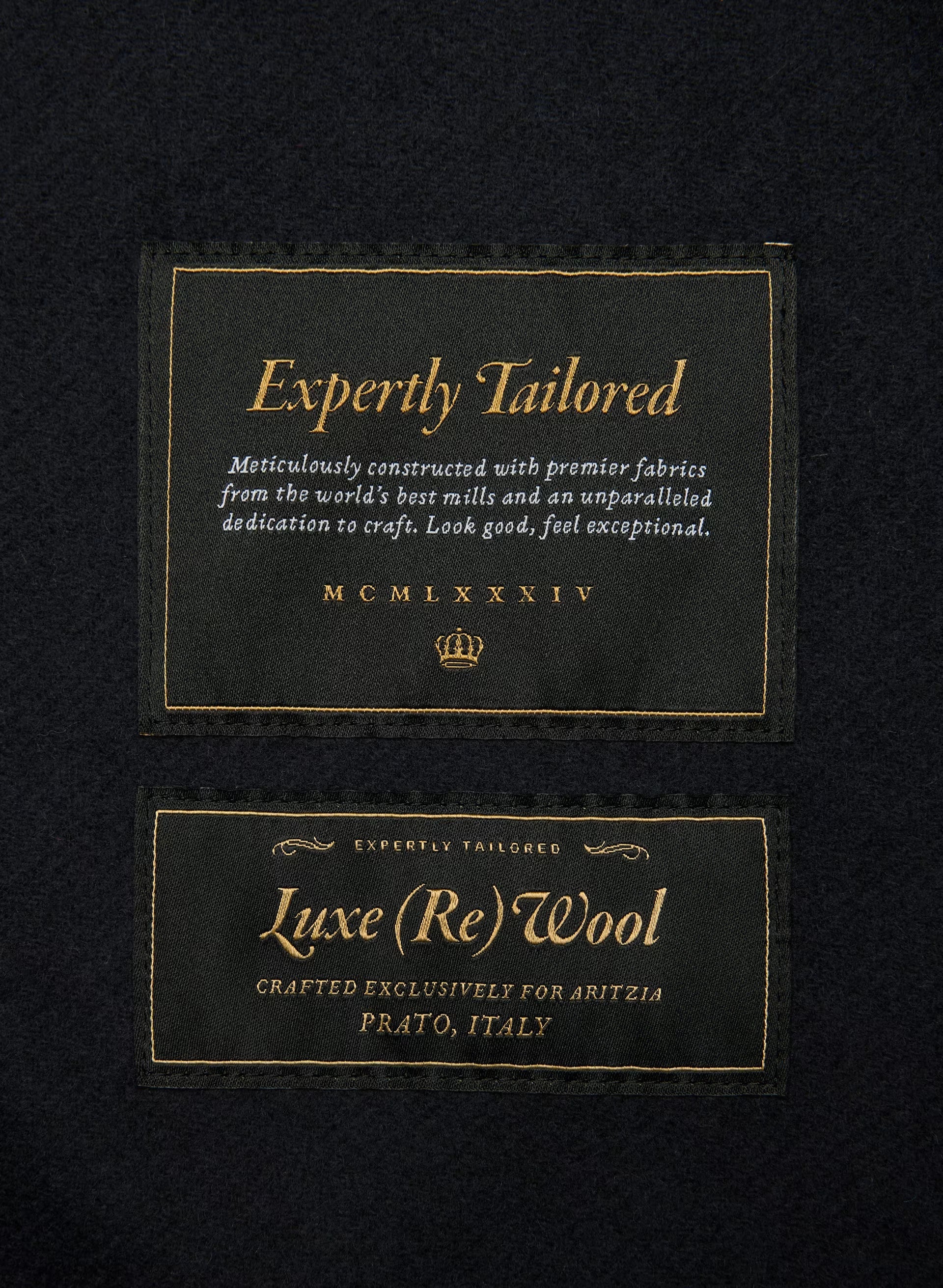 The Embrace Double-Faced Coat - Luxe (Re)Wool - DARK NIGHT NAVY