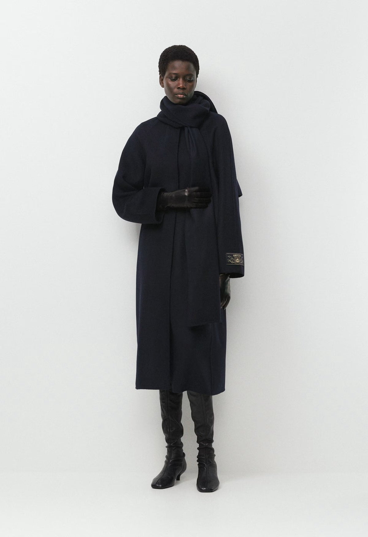 The Embrace Double-Faced Coat - Luxe (Re)Wool - DARK NIGHT NAVY
