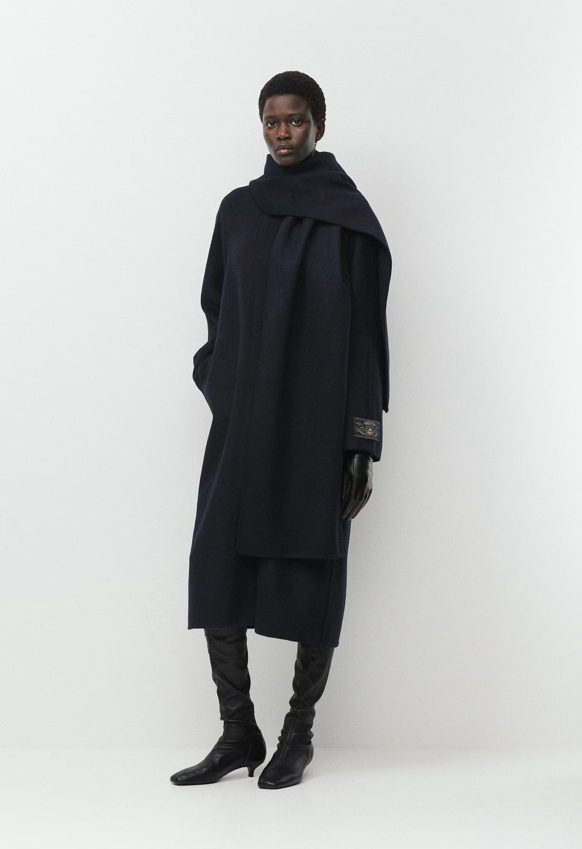 The Embrace Double-Faced Coat - Luxe (Re)Wool - DARK NIGHT NAVY