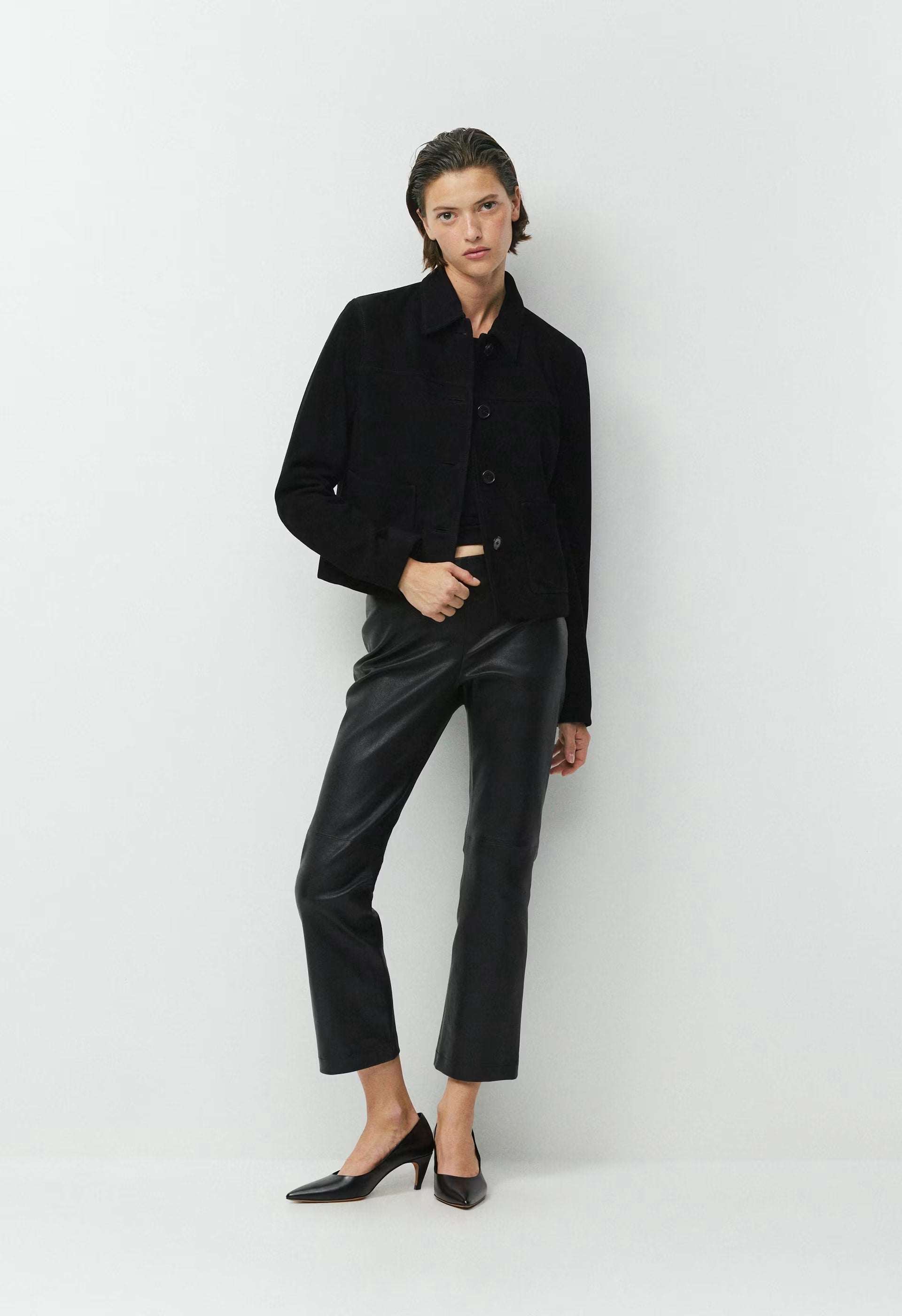 Tori Jacket - Suede - BLACK