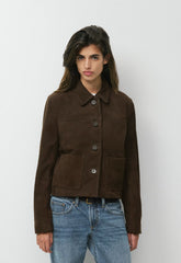 Tori Jacket - Suede - CACAO NIB BROWN