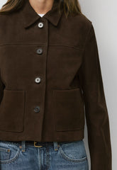 Tori Jacket - Suede - CACAO NIB BROWN