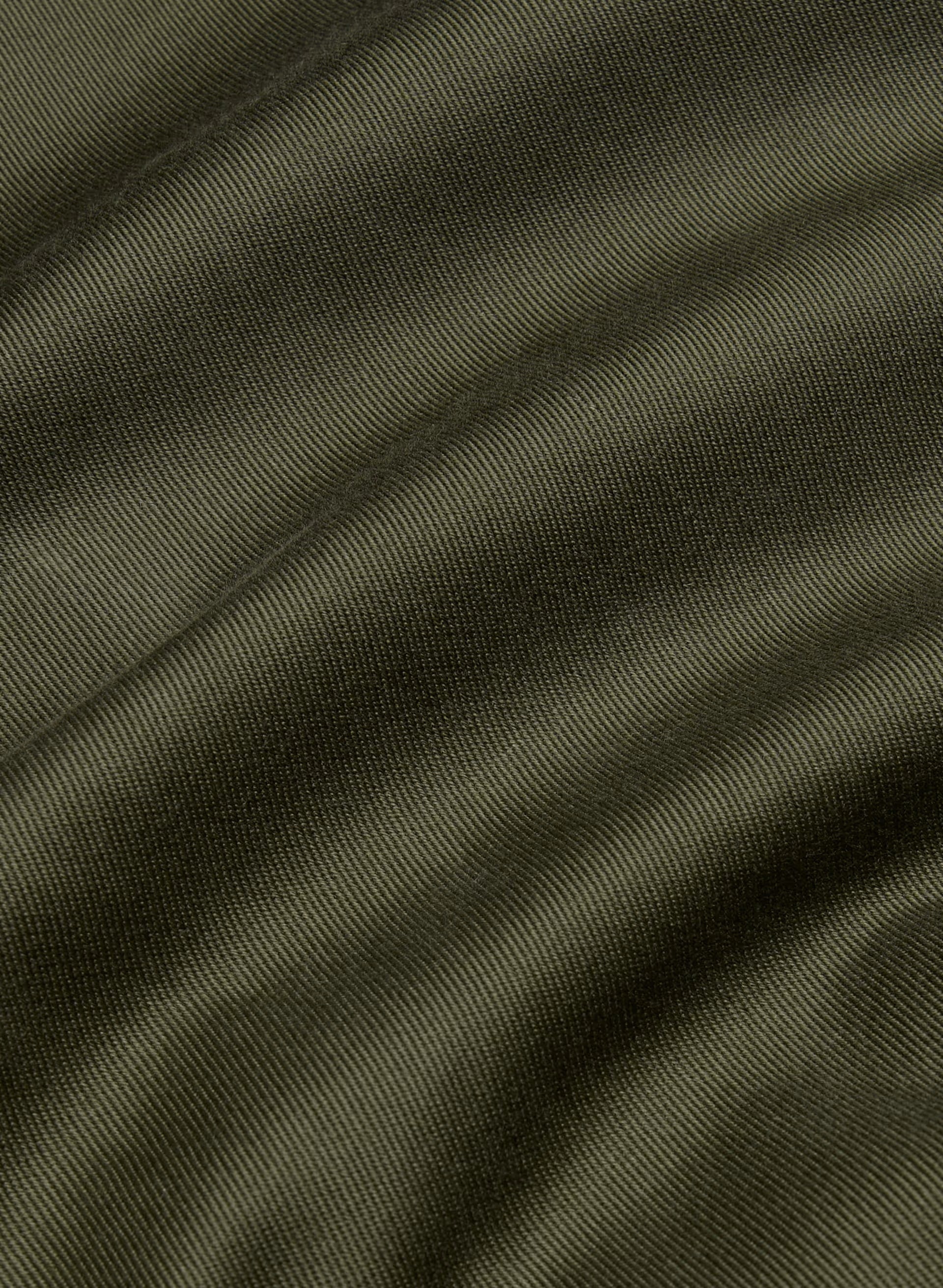 The Davis Short Trench Coat - Rich Twill - DARK OLIVE