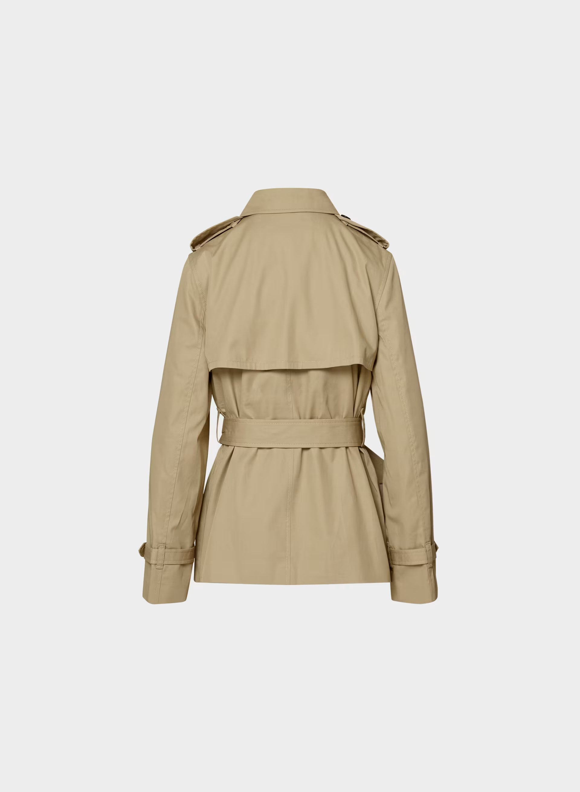 The Finch Short Trench Coat - City Twill - WICKER TAN