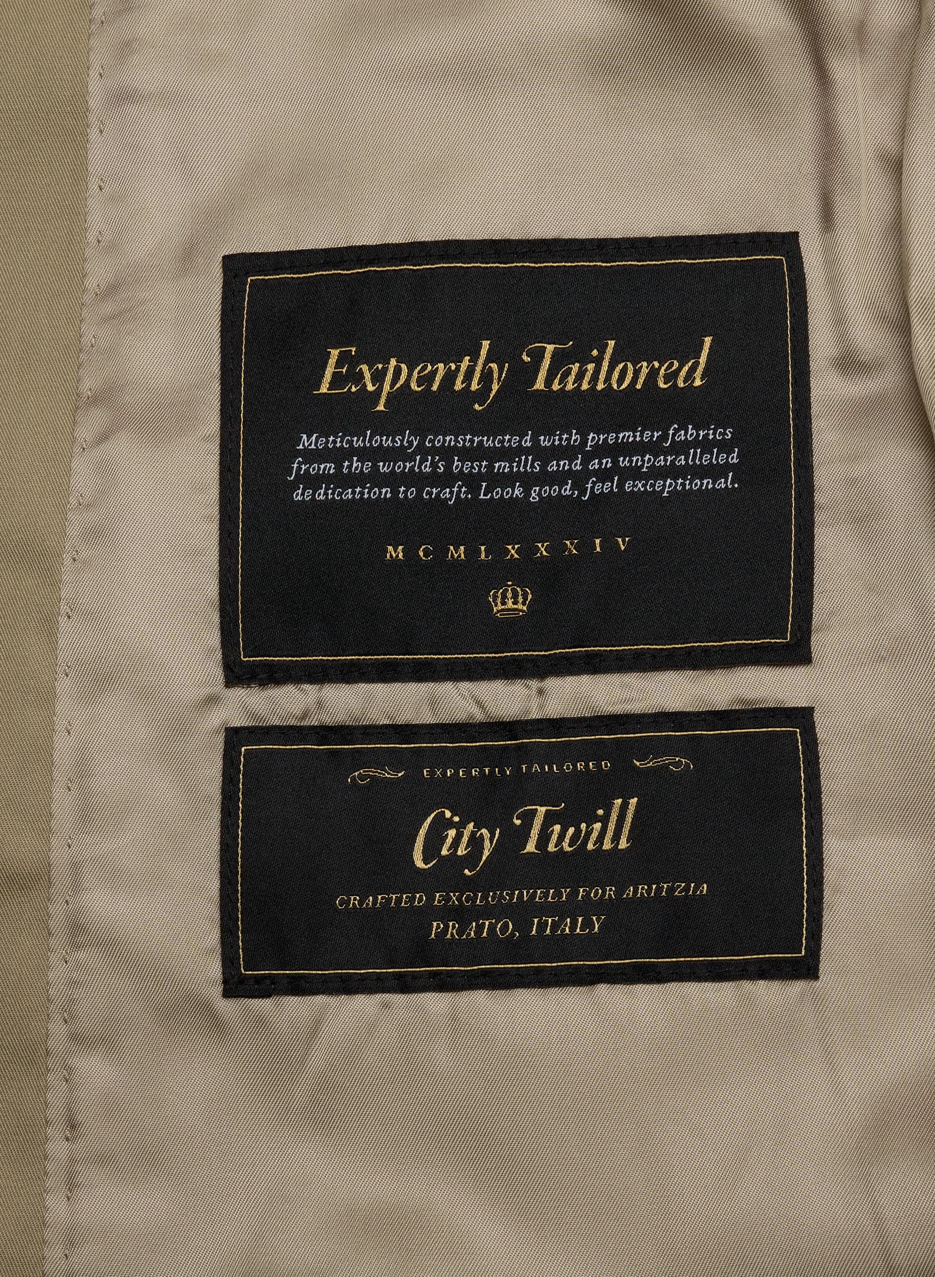 The Finch Short Trench Coat - City Twill - WICKER TAN