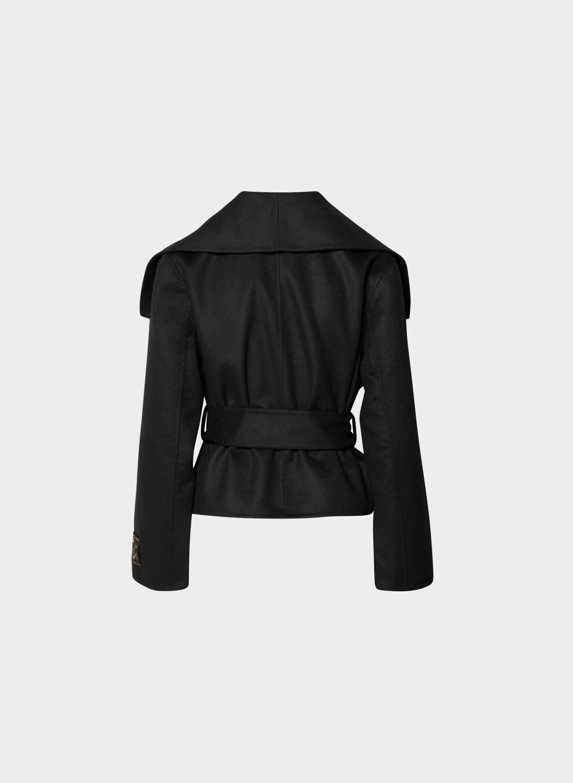 The Acacia Double-Faced Coat - Luxe (Re)Wool - BLACK