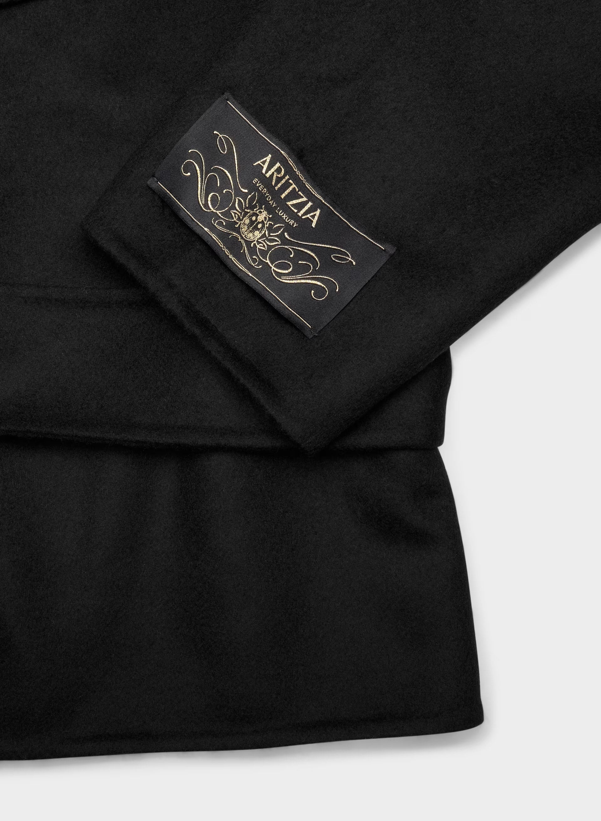 The Acacia Double-Faced Coat - Luxe (Re)Wool - BLACK