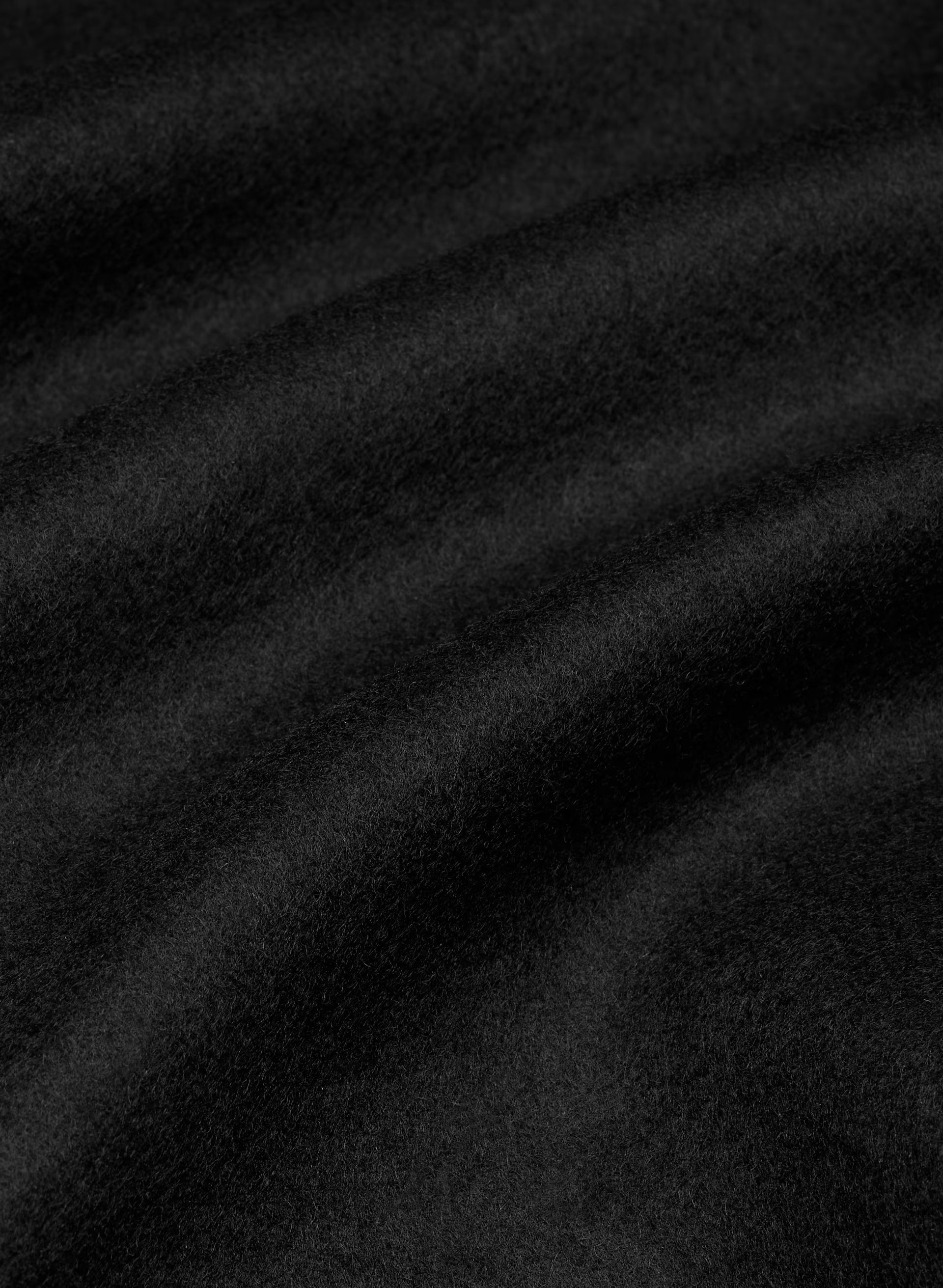 The Acacia Double-Faced Coat - Luxe (Re)Wool - BLACK