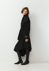 The Acacia Double-Faced Coat - Luxe (Re)Wool - BLACK