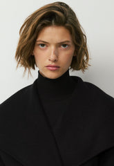 The Acacia Double-Faced Coat - Luxe (Re)Wool - BLACK