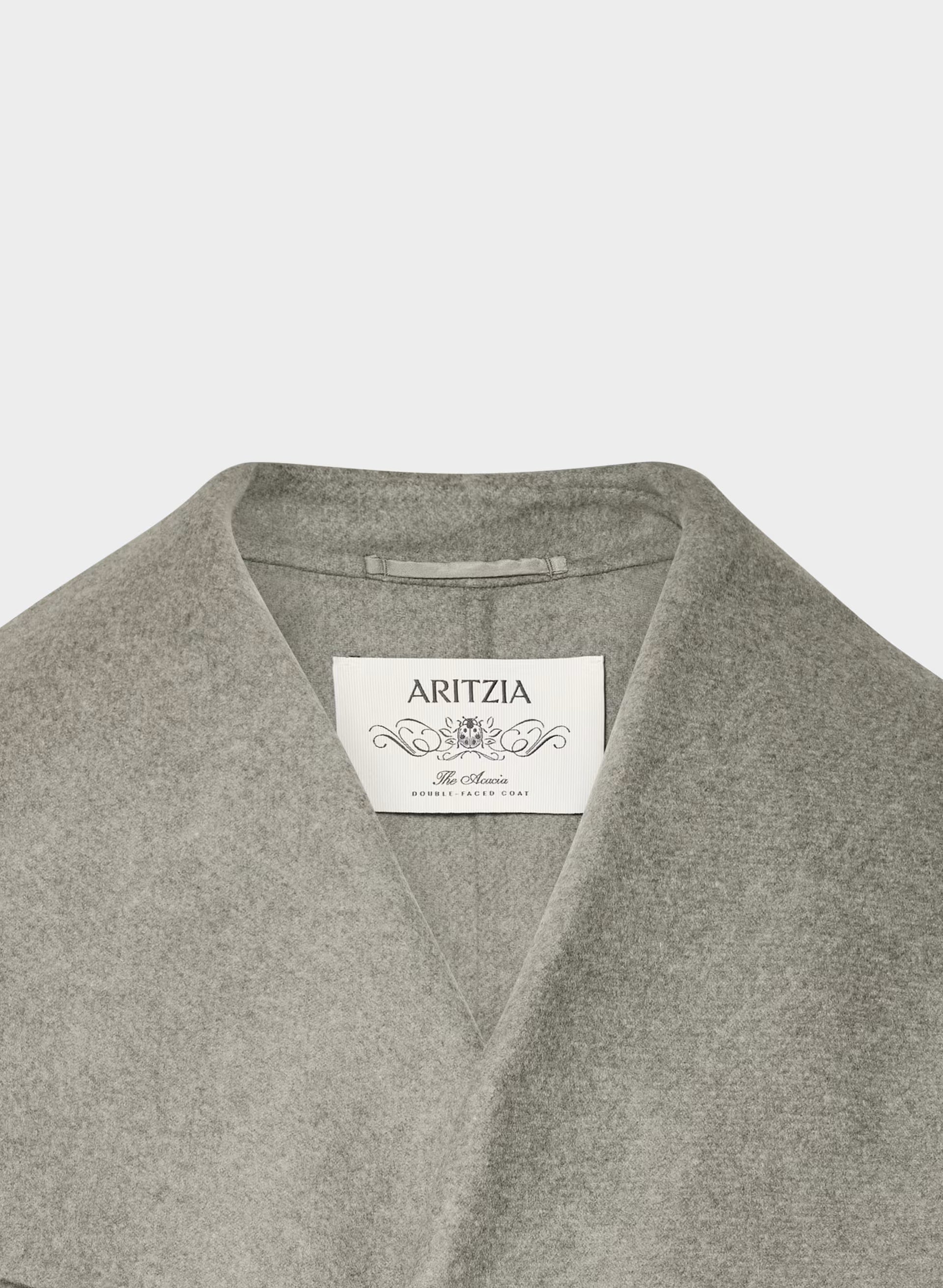 The Acacia Double-Faced Coat - Luxe (Re)Wool - HEATHER DARK TAUPE
