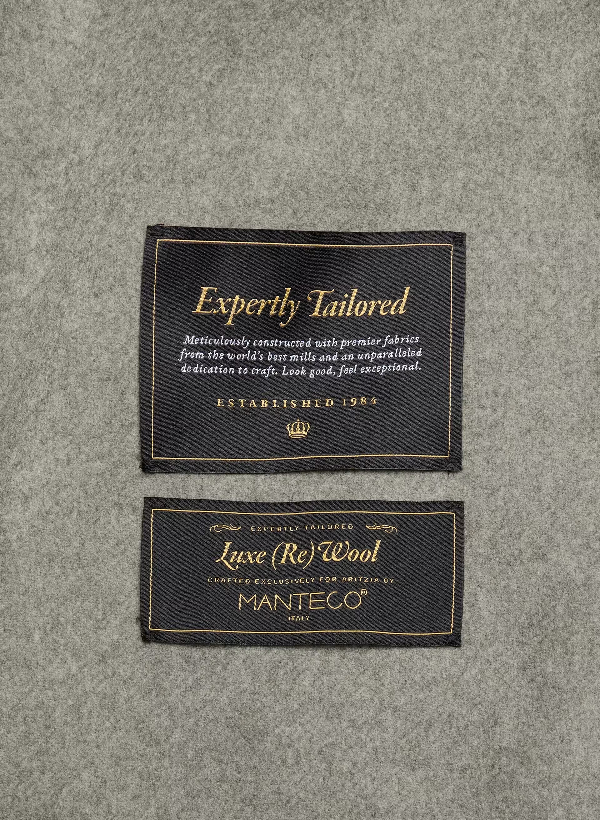 The Acacia Double-Faced Coat - Luxe (Re)Wool - HEATHER DARK TAUPE