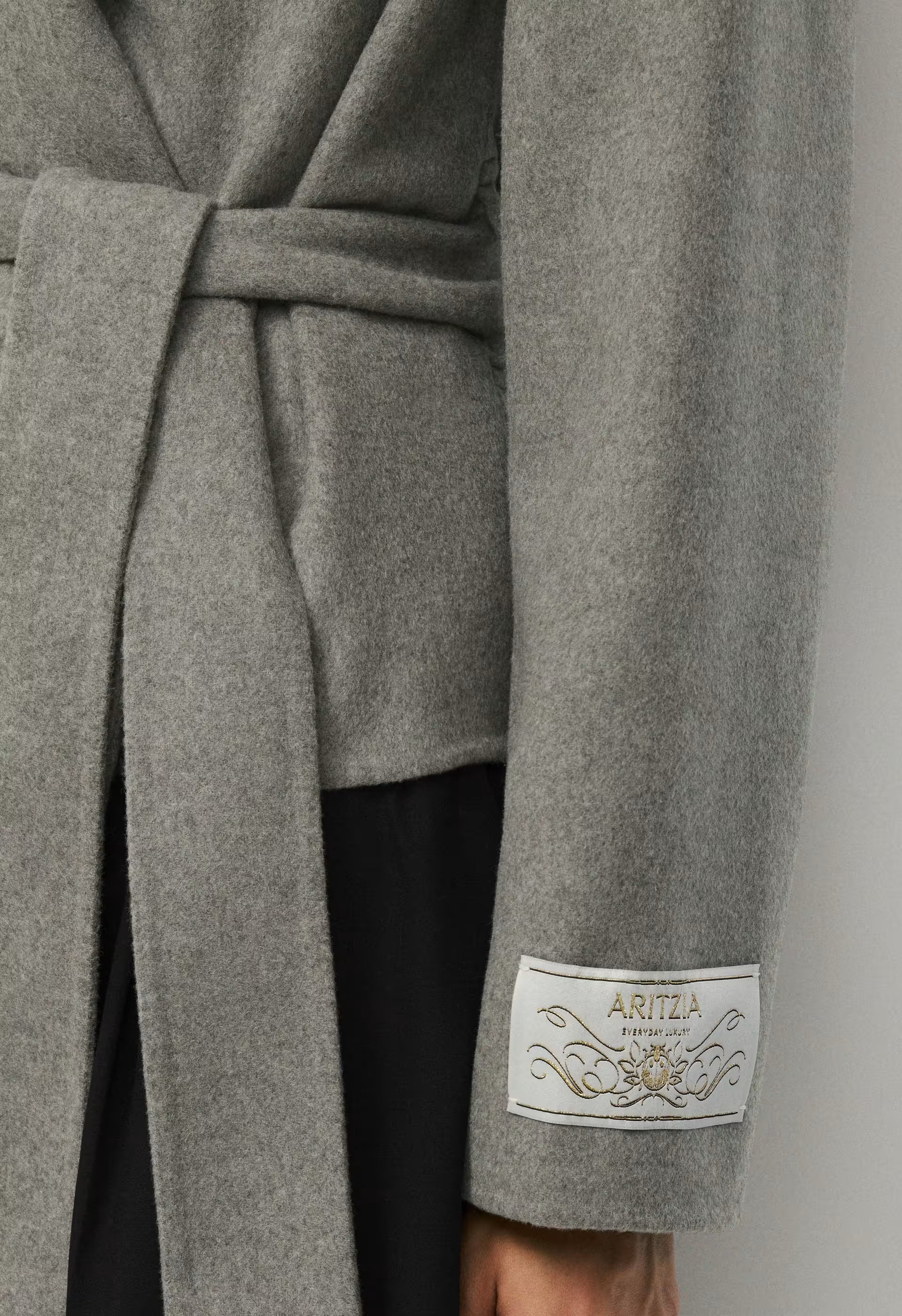 The Acacia Double-Faced Coat - Luxe (Re)Wool - HEATHER DARK TAUPE