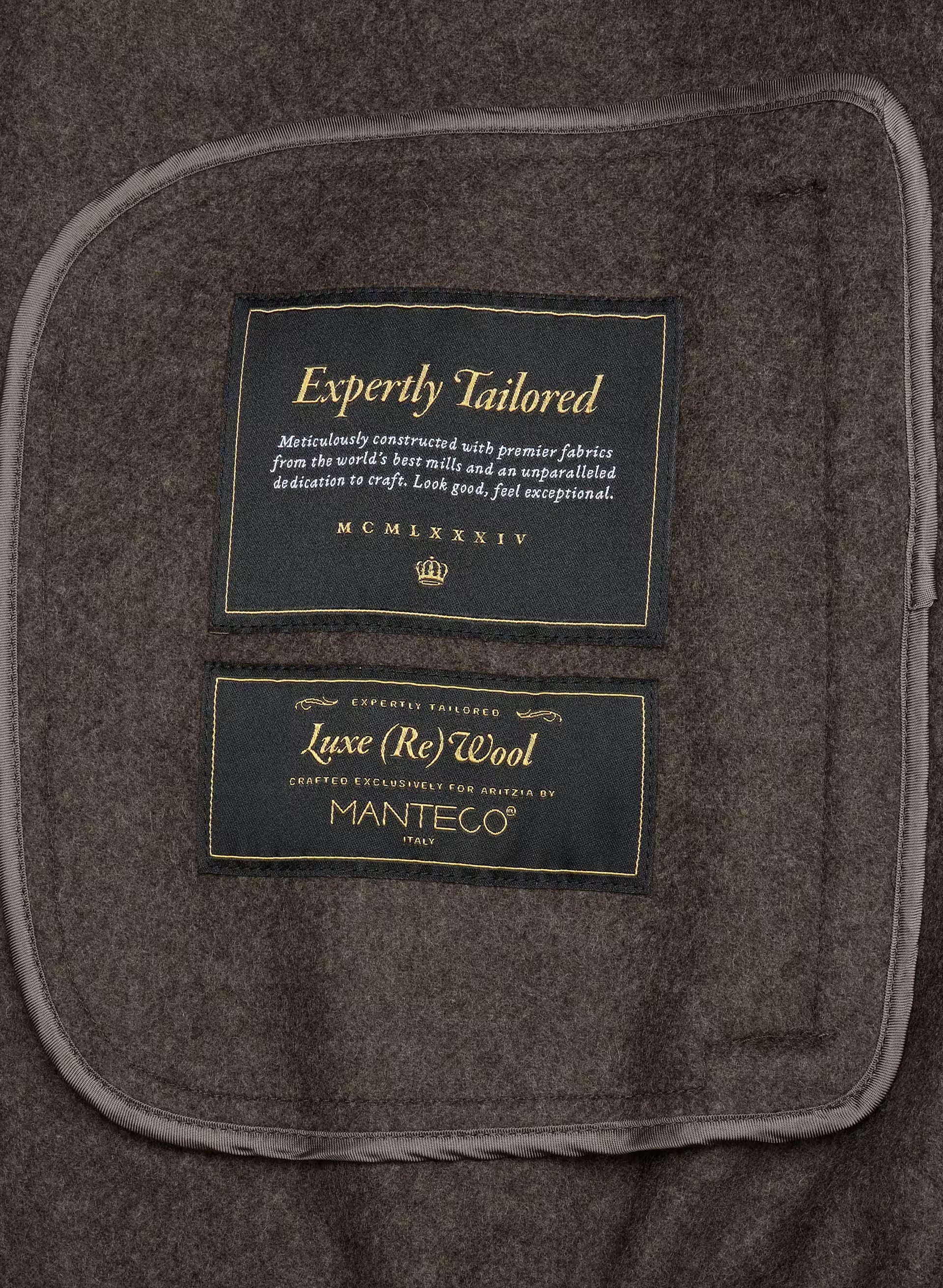 The Alder Double-Faced Coat - Luxe (Re)Wool - SOOT