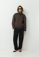 The Alder Double-Faced Coat - Luxe (Re)Wool - SOOT
