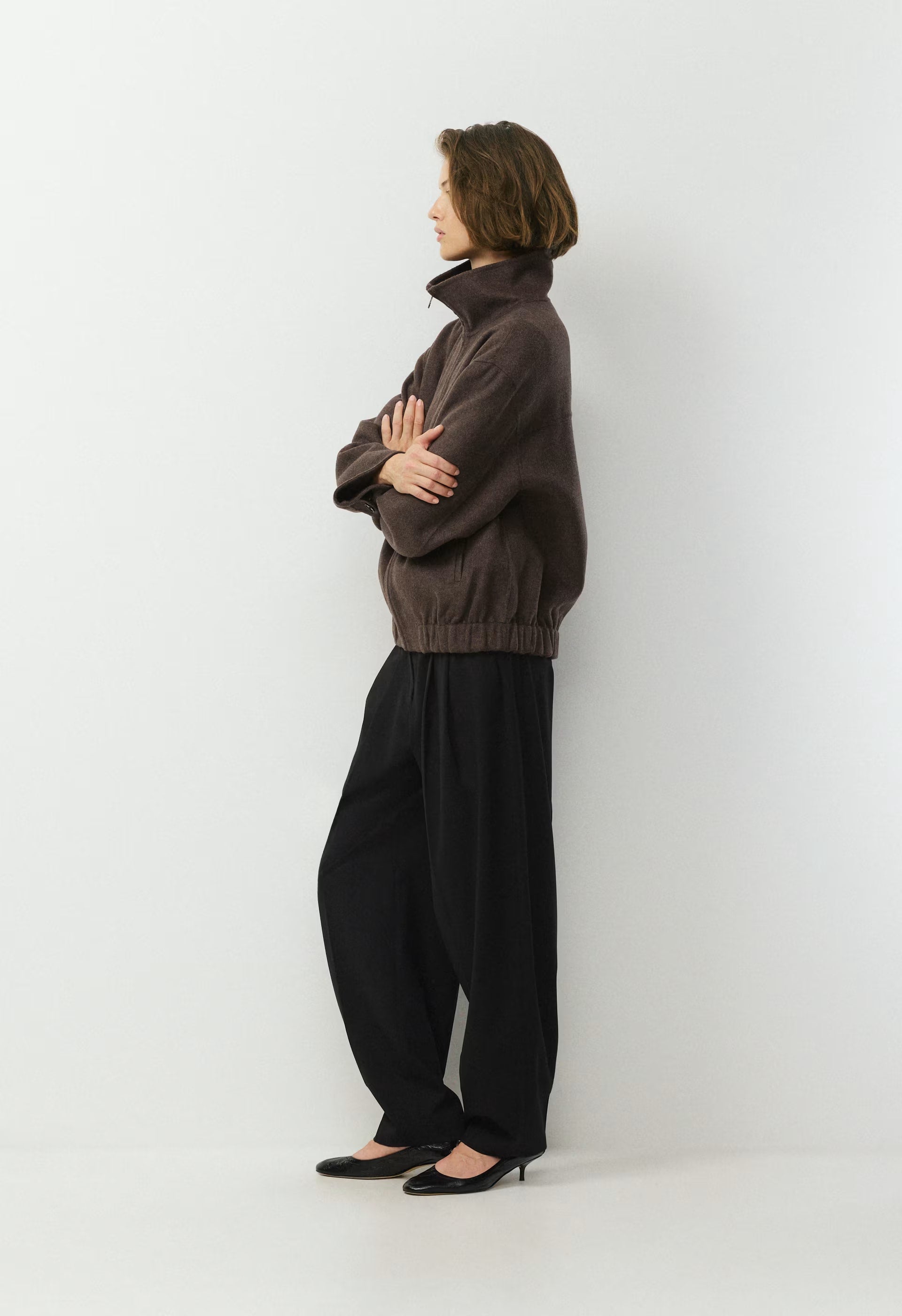 The Alder Double-Faced Coat - Luxe (Re)Wool - SOOT