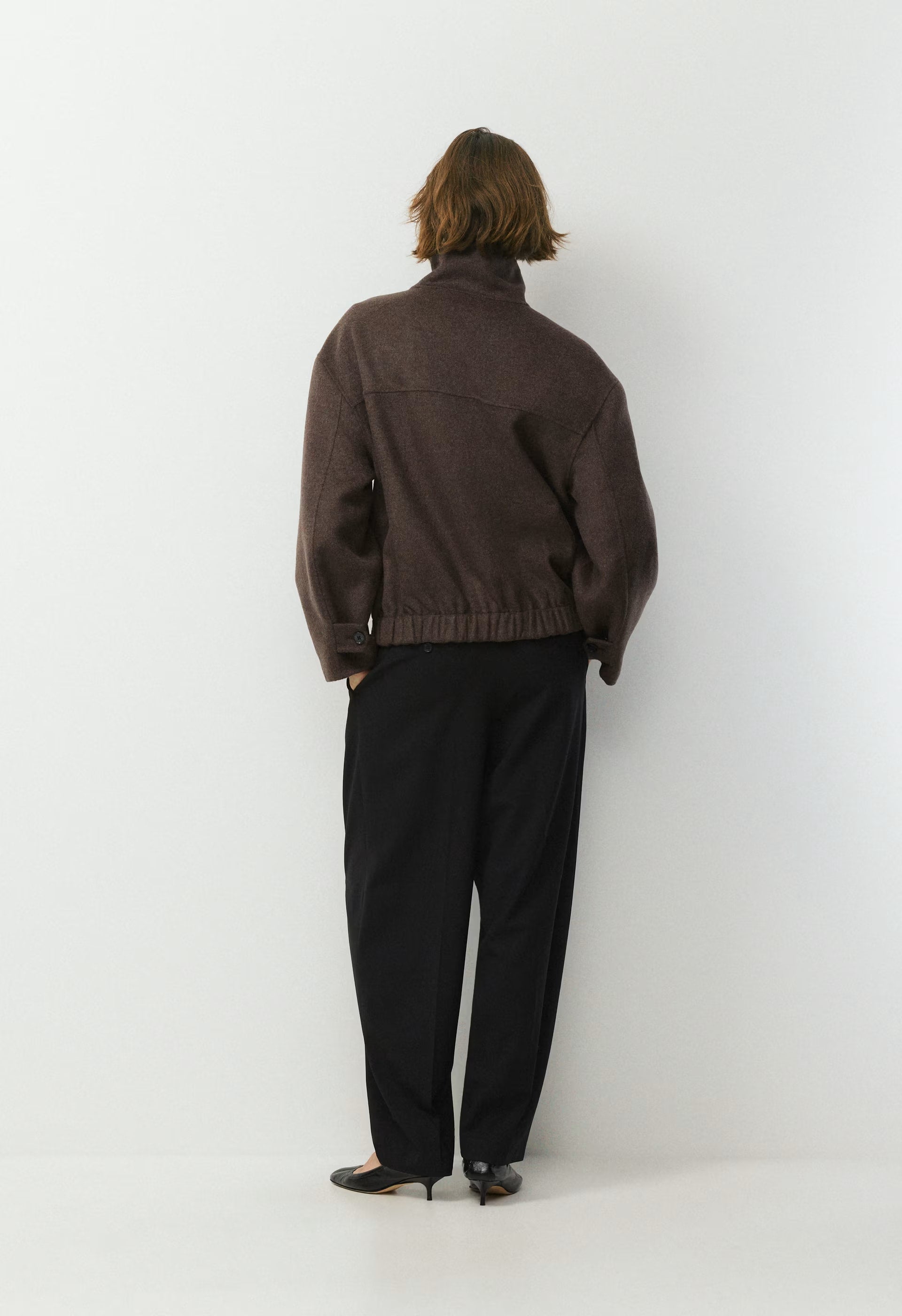 The Alder Double-Faced Coat - Luxe (Re)Wool - SOOT